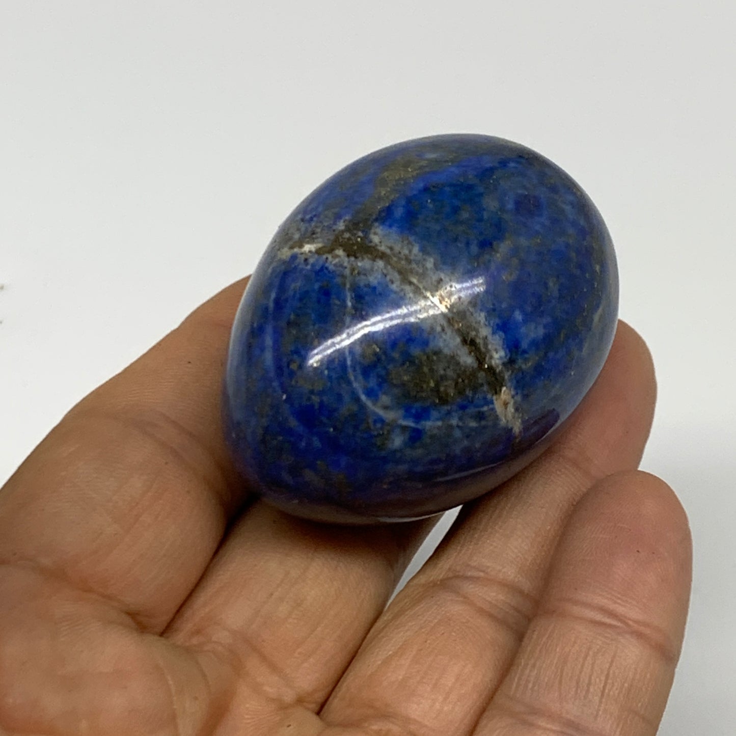 93.5g, 1.9"x1.4", Natural Lapis Lazuli Egg Polished @Afghanistan, B33293