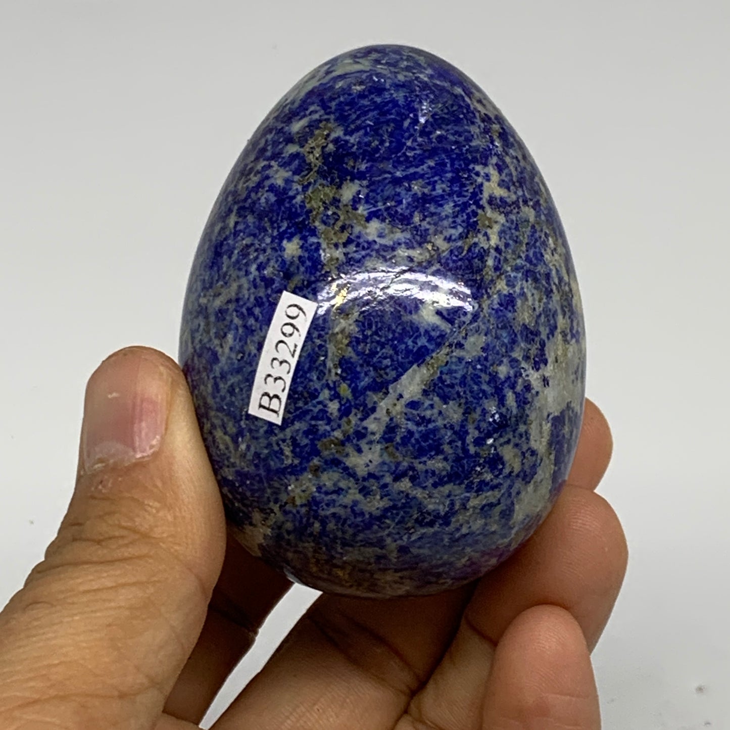 0.54 lbs, 2.6"x1.9", Natural Lapis Lazuli Egg Polished @Afghanistan, B33299