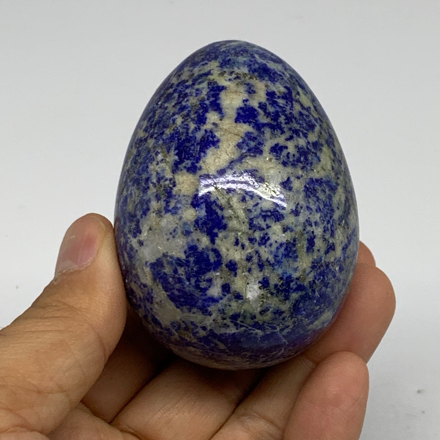 0.54 lbs, 2.6"x1.9", Natural Lapis Lazuli Egg Polished @Afghanistan, B33299