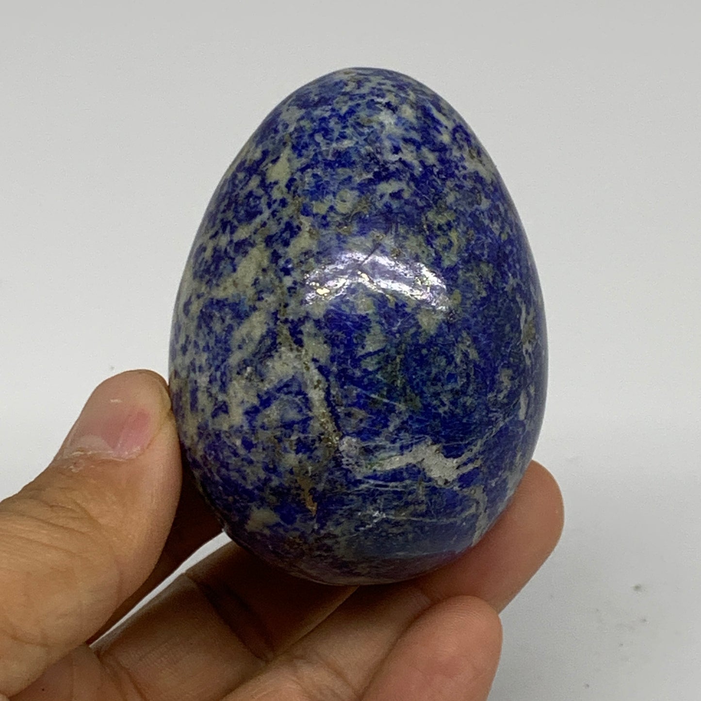 0.54 lbs, 2.6"x1.9", Natural Lapis Lazuli Egg Polished @Afghanistan, B33299