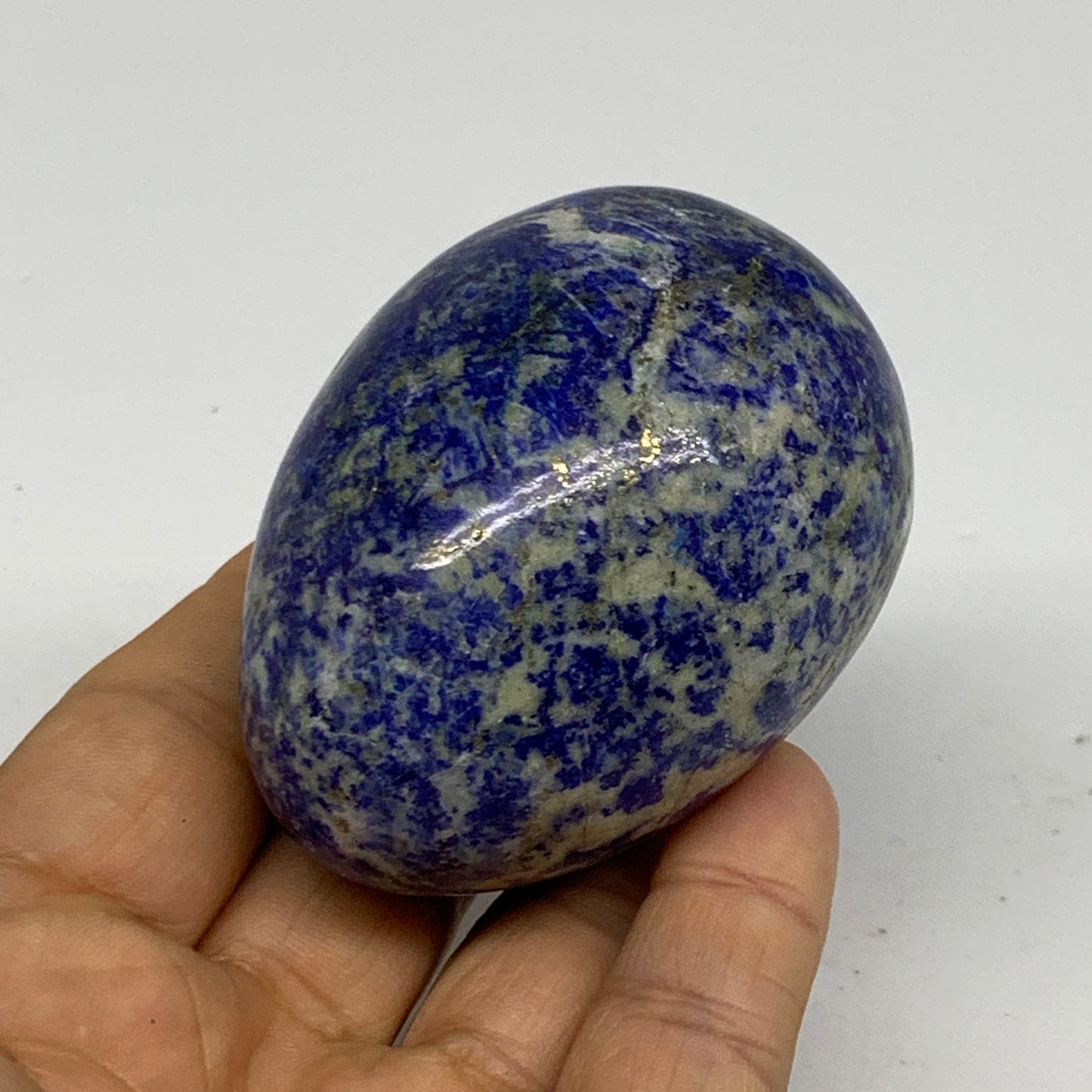 0.54 lbs, 2.6"x1.9", Natural Lapis Lazuli Egg Polished @Afghanistan, B33299