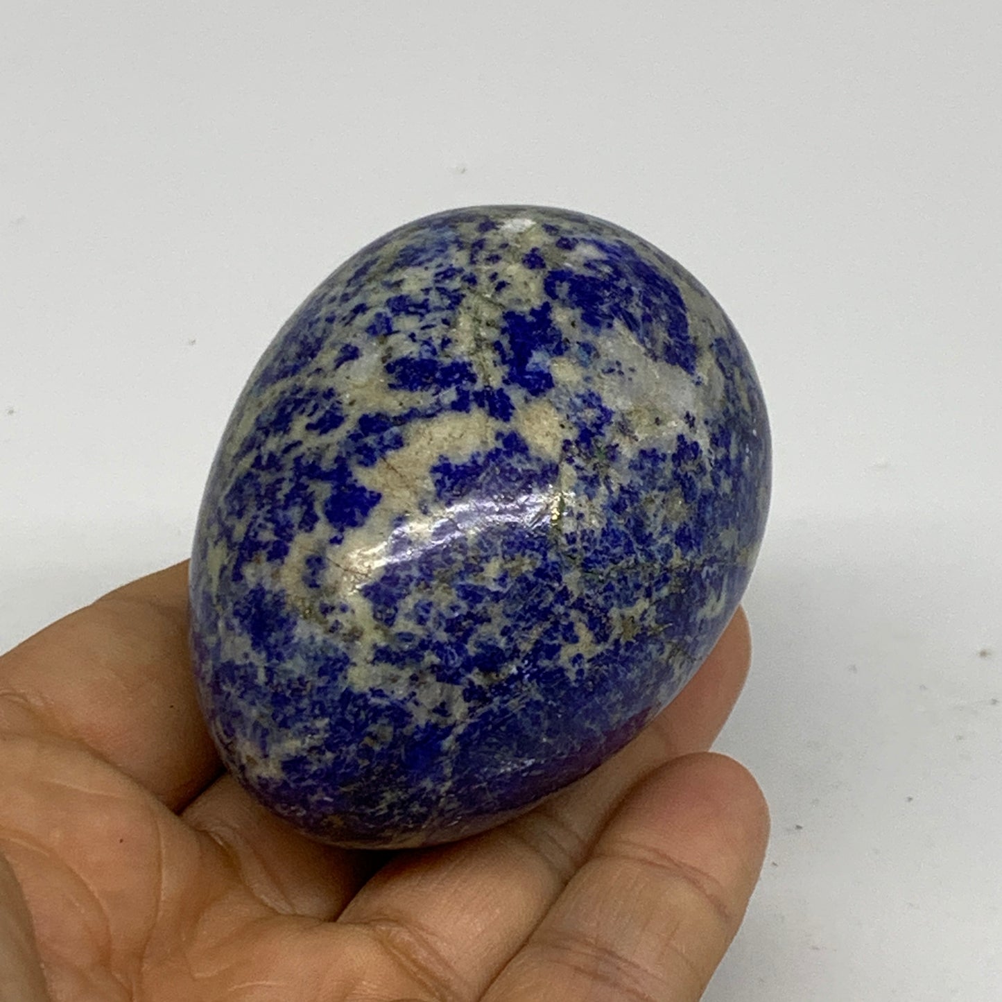 0.54 lbs, 2.6"x1.9", Natural Lapis Lazuli Egg Polished @Afghanistan, B33299