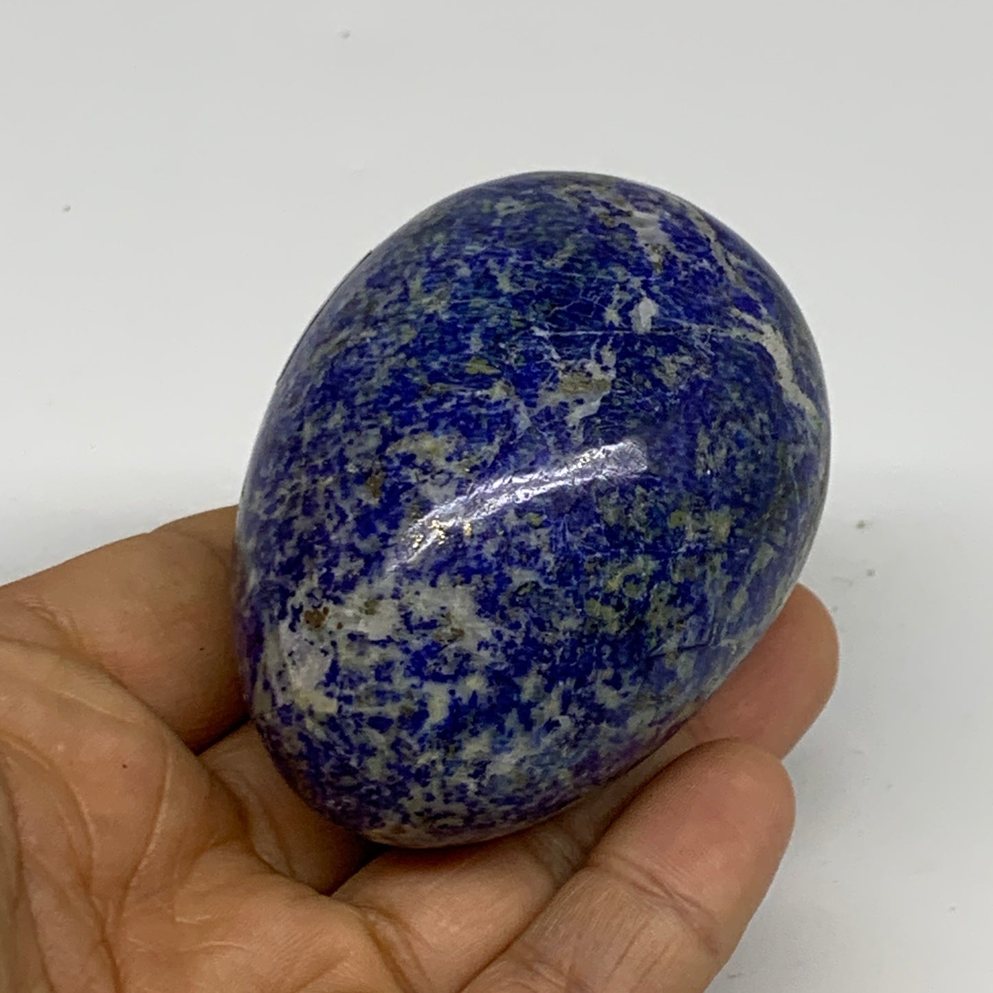 0.54 lbs, 2.6"x1.9", Natural Lapis Lazuli Egg Polished @Afghanistan, B33299