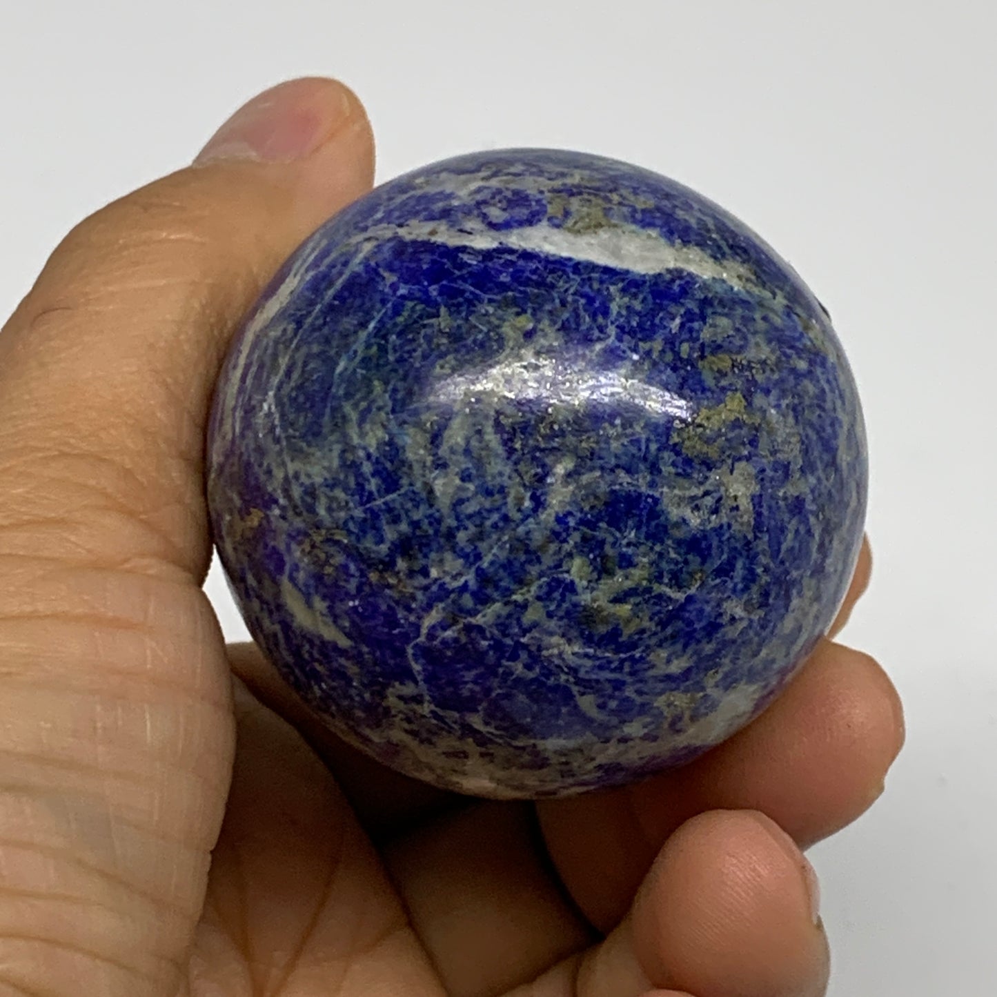 0.54 lbs, 2.6"x1.9", Natural Lapis Lazuli Egg Polished @Afghanistan, B33299