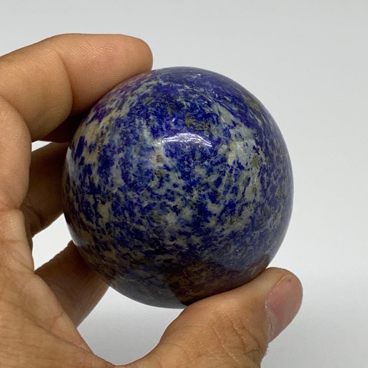 0.54 lbs, 2.6"x1.9", Natural Lapis Lazuli Egg Polished @Afghanistan, B33299