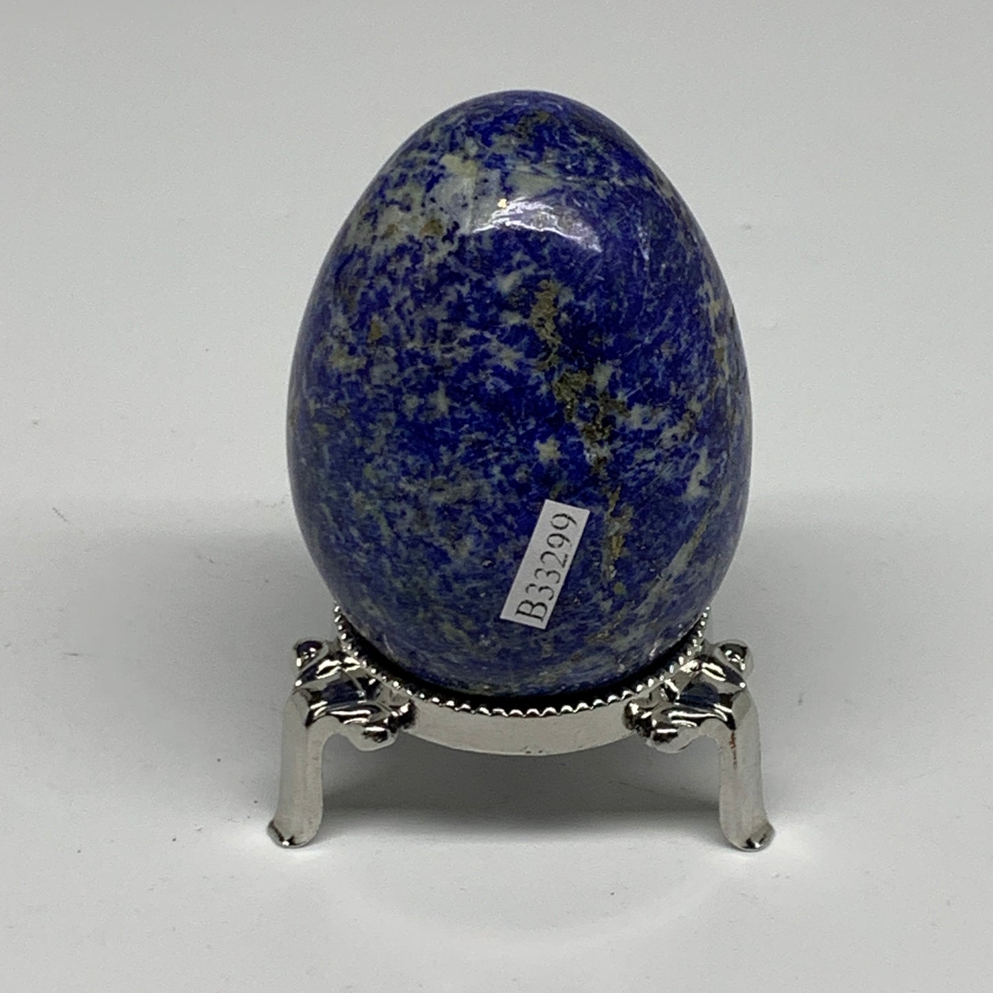 0.54 lbs, 2.6"x1.9", Natural Lapis Lazuli Egg Polished @Afghanistan, B33299