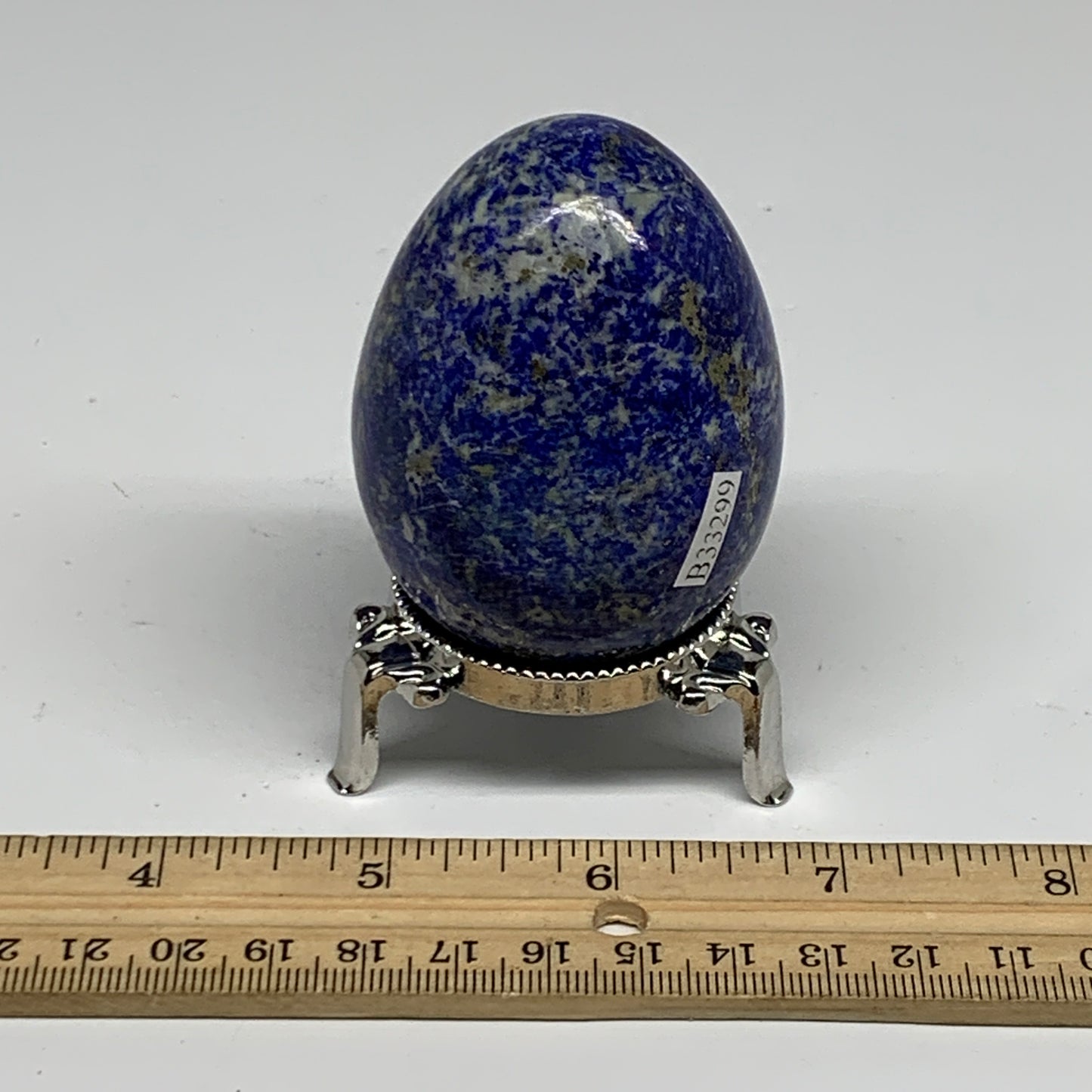 0.54 lbs, 2.6"x1.9", Natural Lapis Lazuli Egg Polished @Afghanistan, B33299