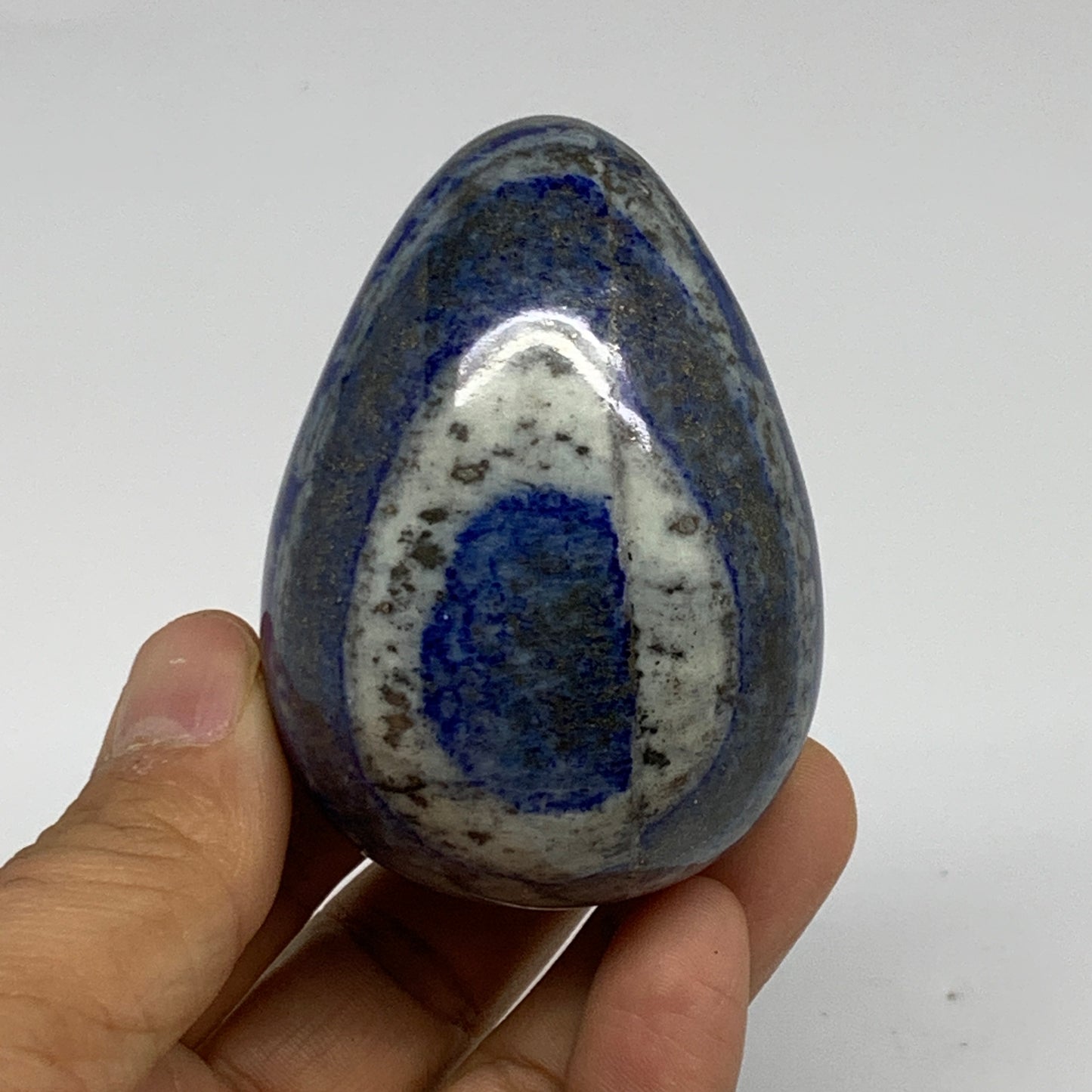 0.50 lbs, 2.6"x1.8", Natural Lapis Lazuli Egg Polished @Afghanistan, B33302