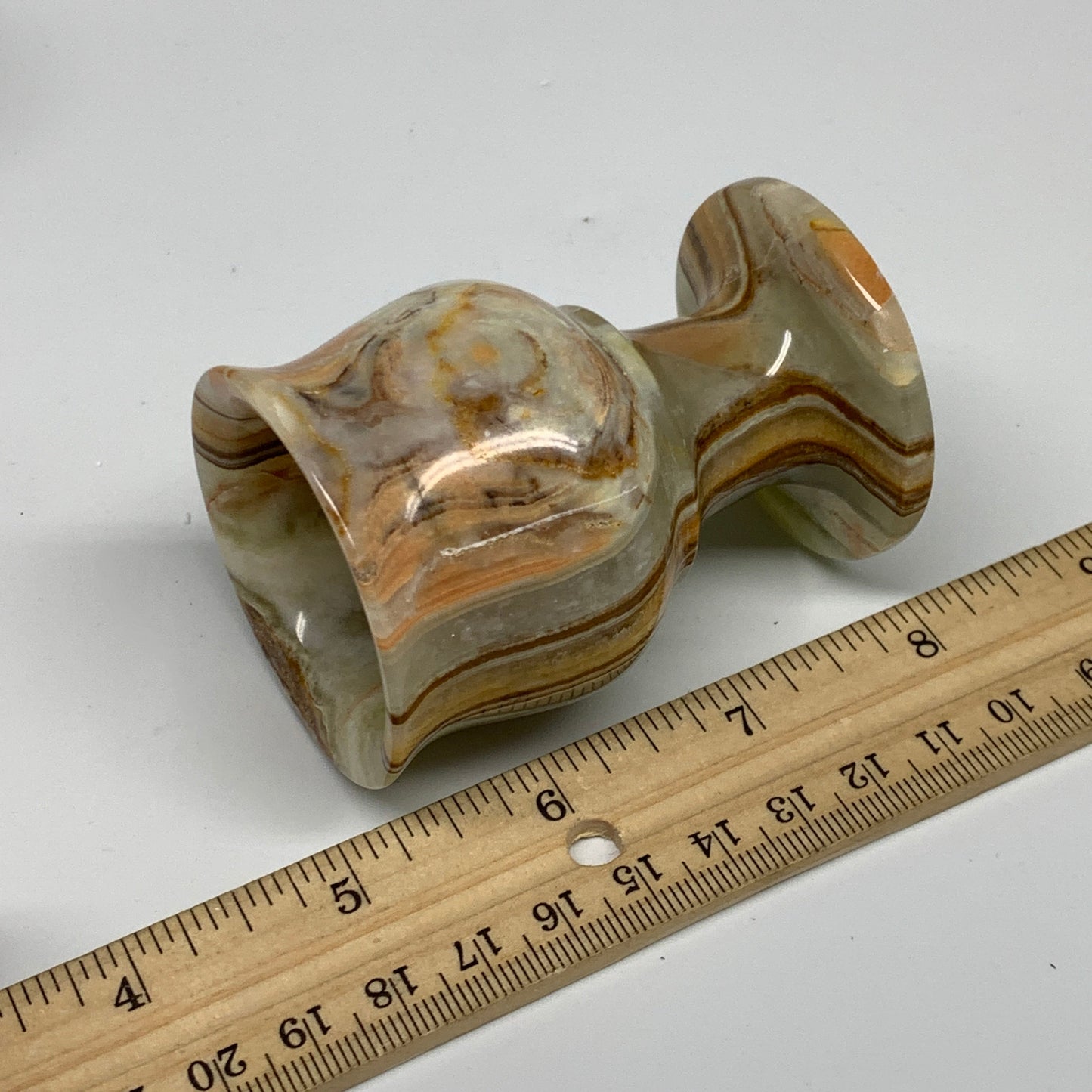 6pcs set, 2.8" x 2" Green Onyx cups wholesale