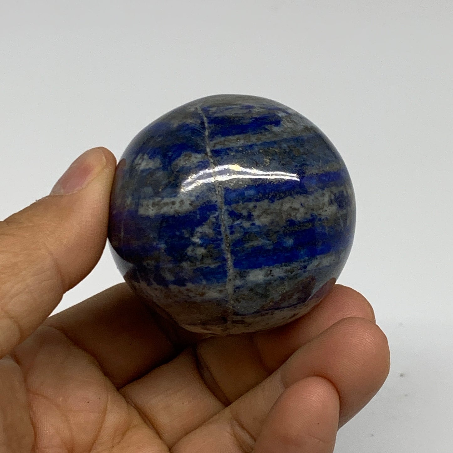 0.50 lbs, 2.6"x1.8", Natural Lapis Lazuli Egg Polished @Afghanistan, B33302