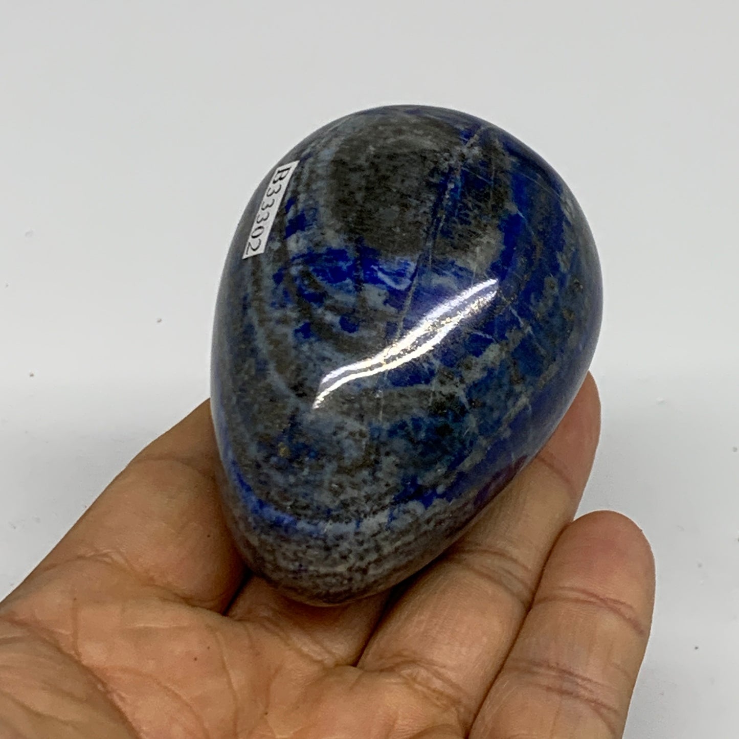 0.50 lbs, 2.6"x1.8", Natural Lapis Lazuli Egg Polished @Afghanistan, B33302