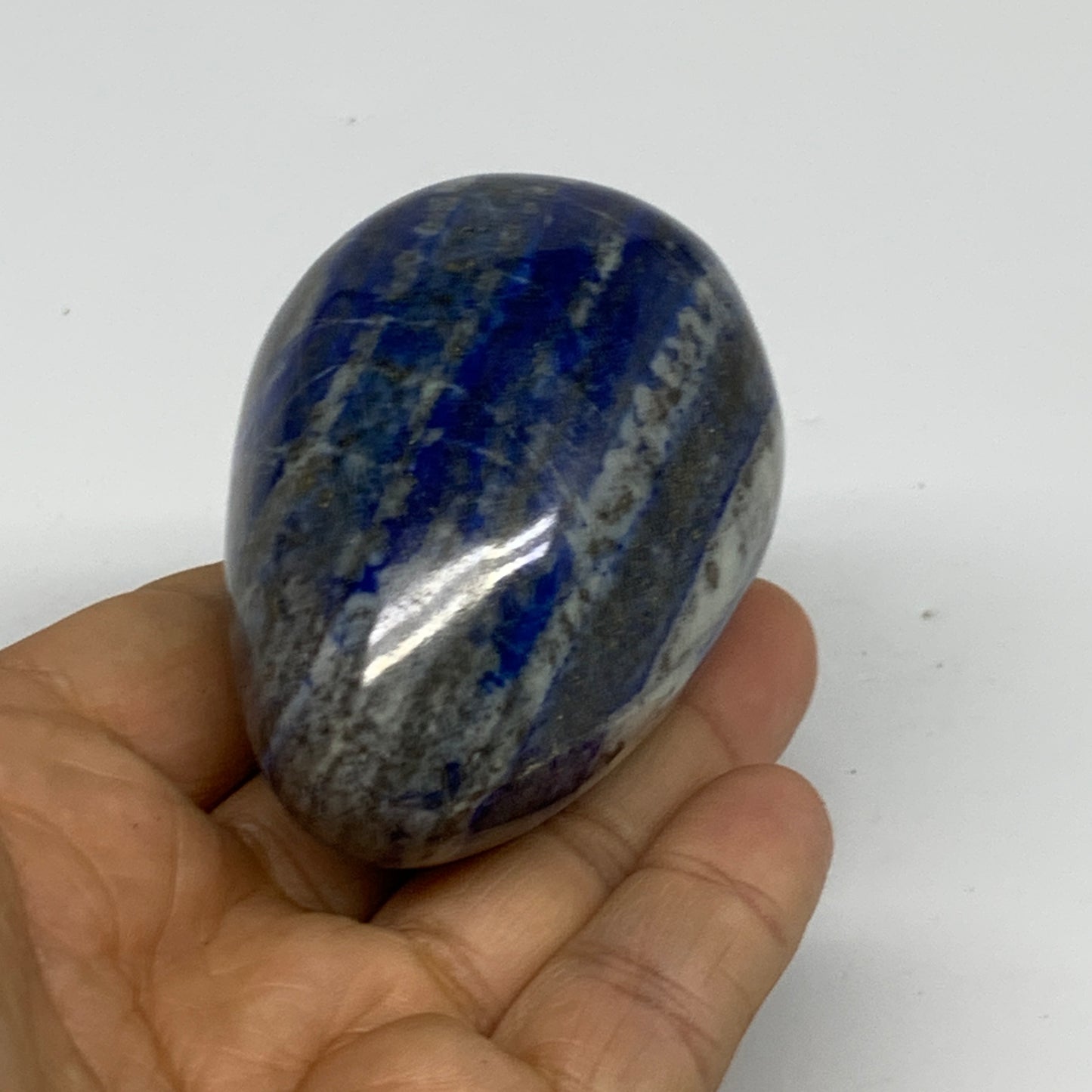 0.50 lbs, 2.6"x1.8", Natural Lapis Lazuli Egg Polished @Afghanistan, B33302