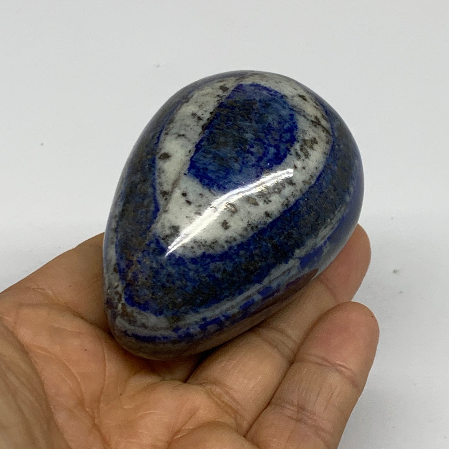 0.50 lbs, 2.6"x1.8", Natural Lapis Lazuli Egg Polished @Afghanistan, B33302