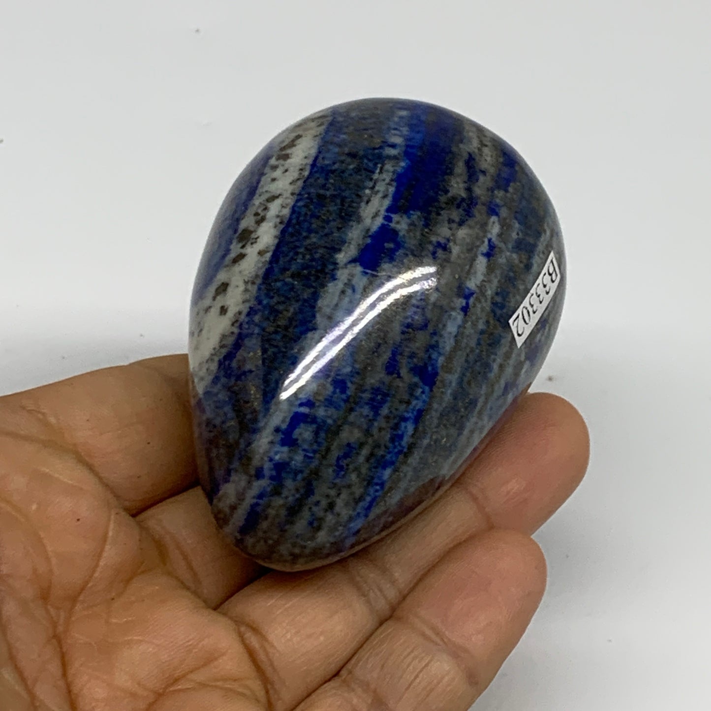 0.50 lbs, 2.6"x1.8", Natural Lapis Lazuli Egg Polished @Afghanistan, B33302