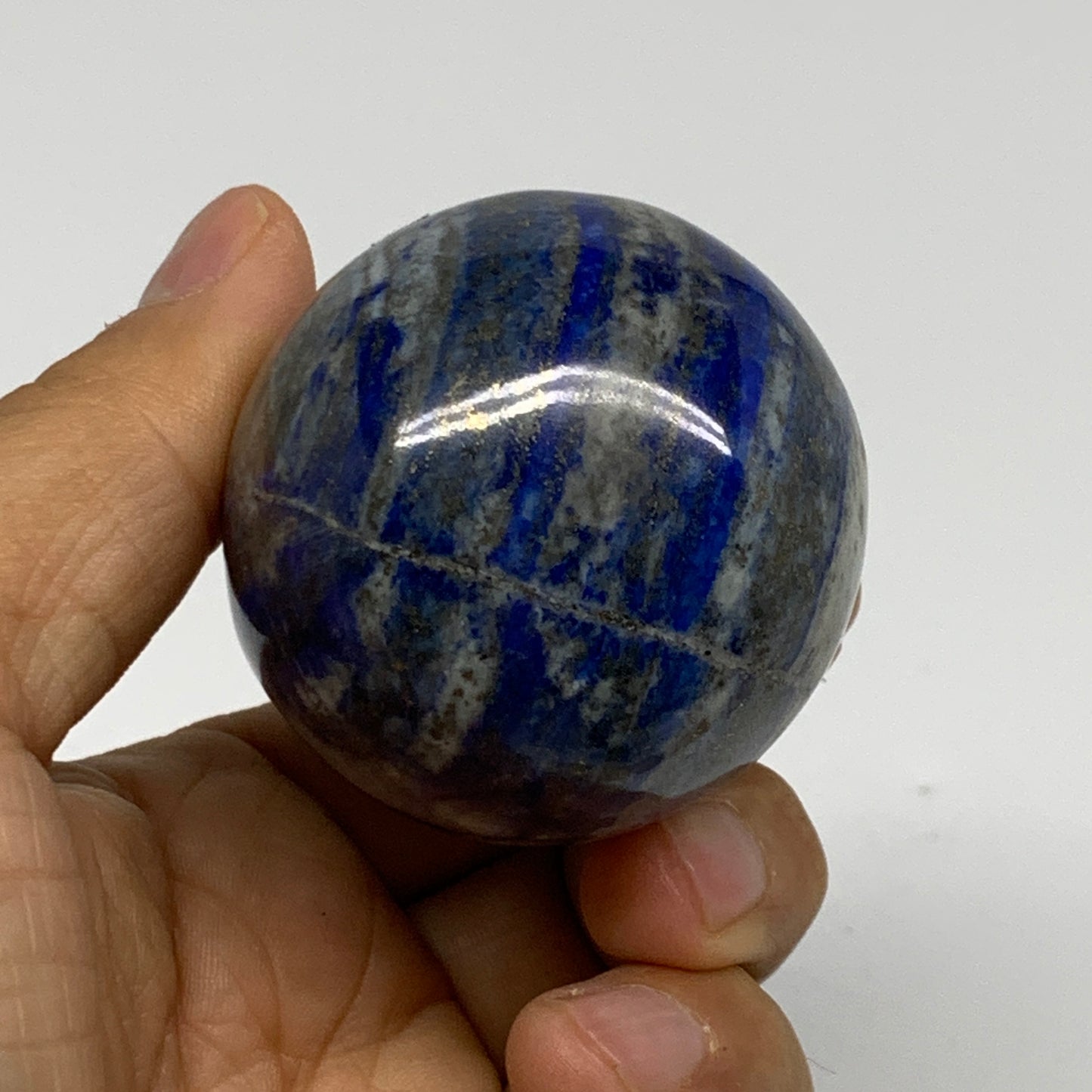 0.50 lbs, 2.6"x1.8", Natural Lapis Lazuli Egg Polished @Afghanistan, B33302