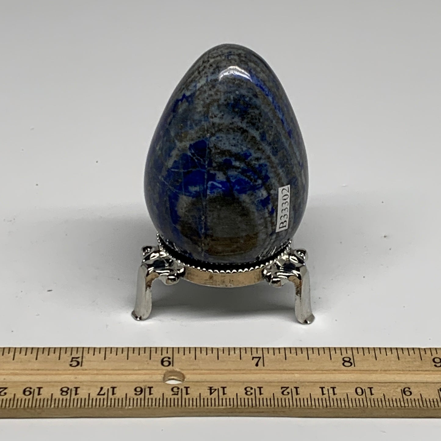 0.50 lbs, 2.6"x1.8", Natural Lapis Lazuli Egg Polished @Afghanistan, B33302