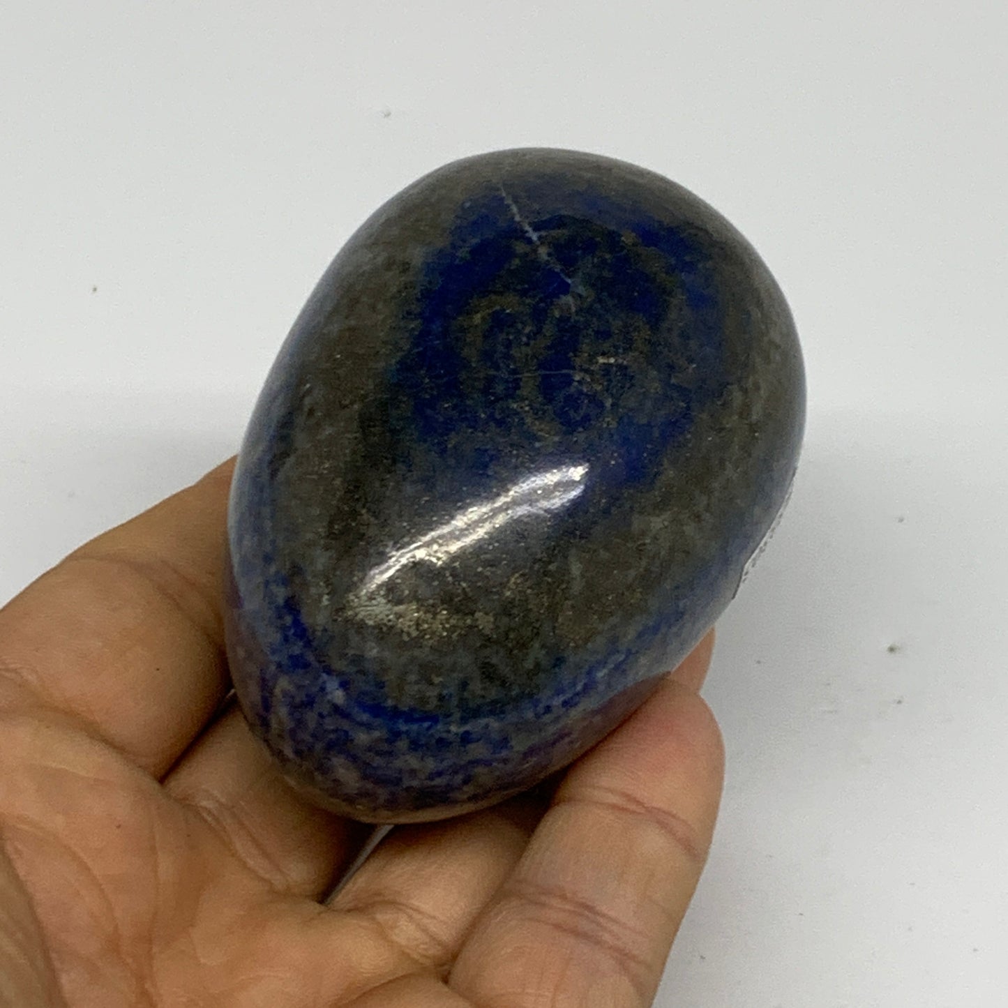 0.61 lbs, 2.8"x2", Natural Lapis Lazuli Egg Polished @Afghanistan, B33303