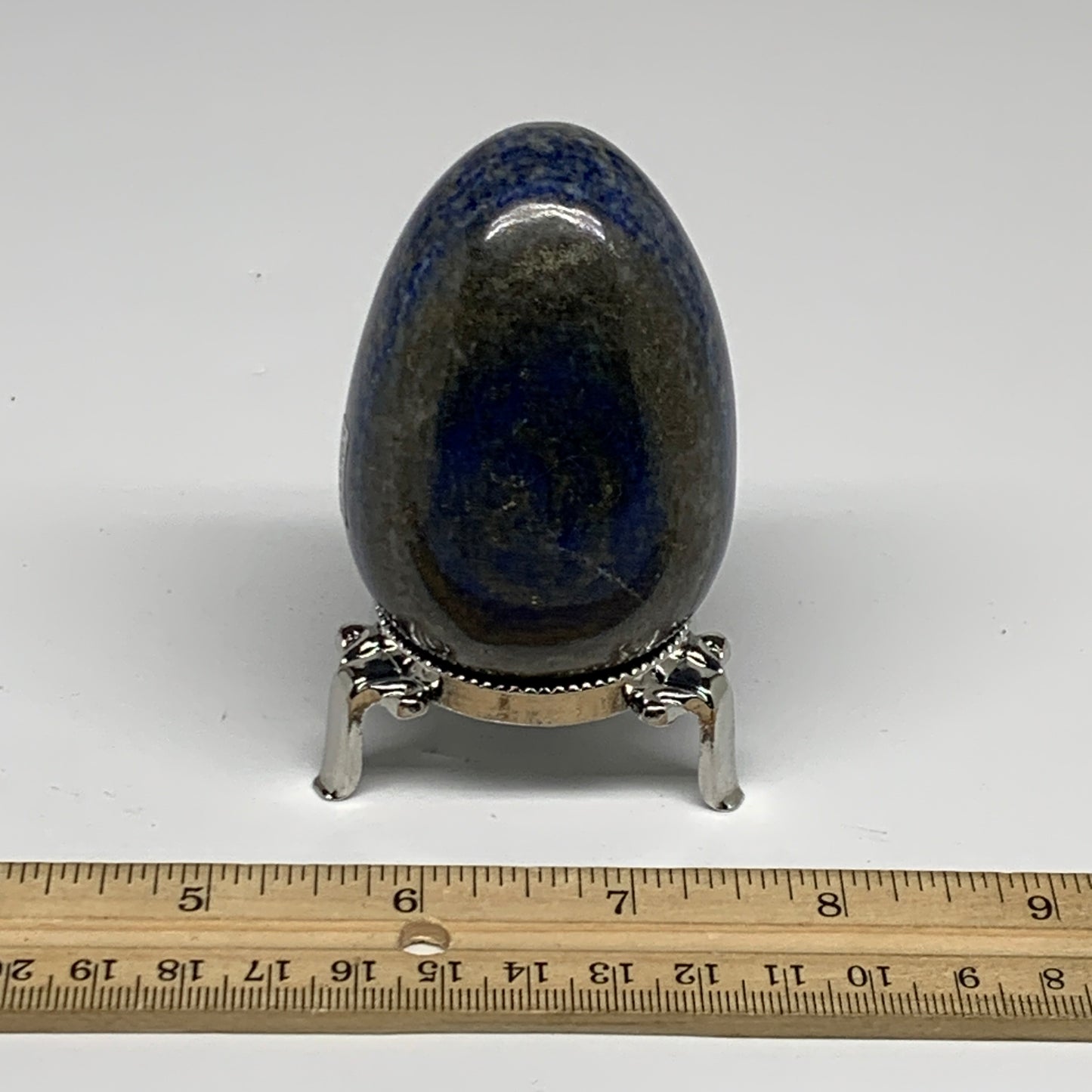 0.61 lbs, 2.8"x2", Natural Lapis Lazuli Egg Polished @Afghanistan, B33303