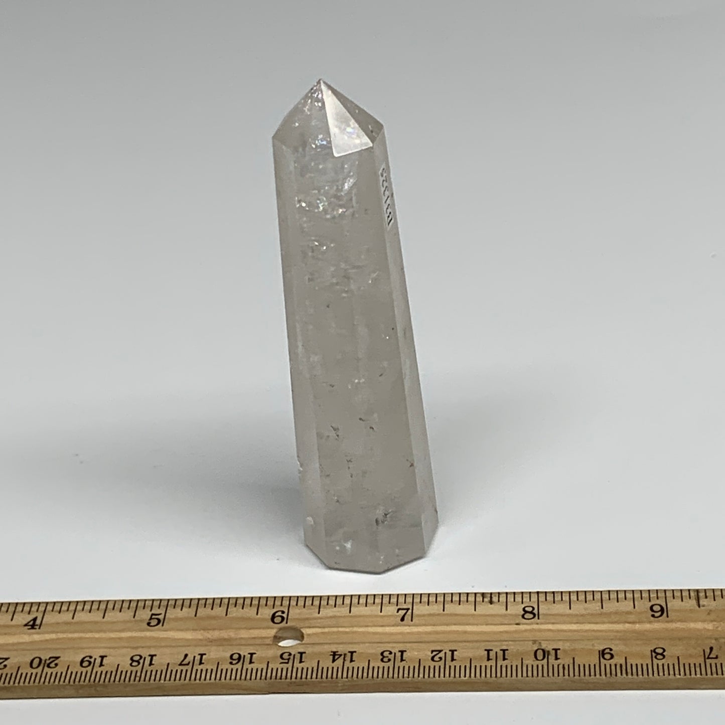 118.2g, 4.3"x1", Natural Quartz Crystal Tower Point Obelisk @India, B31325