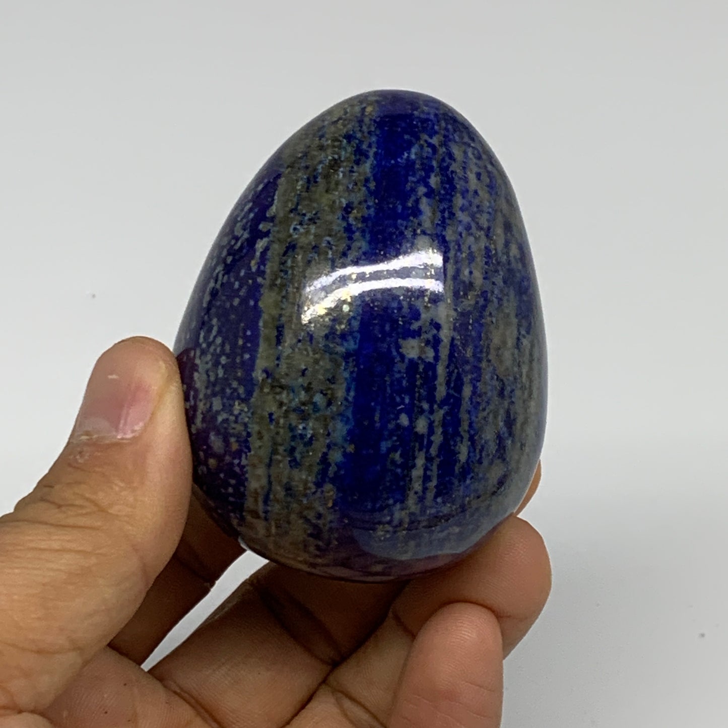 0.50 lbs, 2.5"x1.8", Natural Lapis Lazuli Egg Polished @Afghanistan, B33307