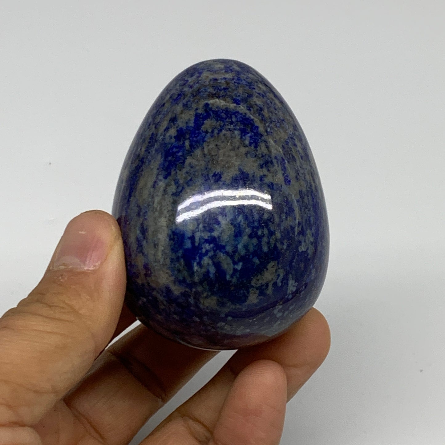 0.50 lbs, 2.5"x1.8", Natural Lapis Lazuli Egg Polished @Afghanistan, B33307