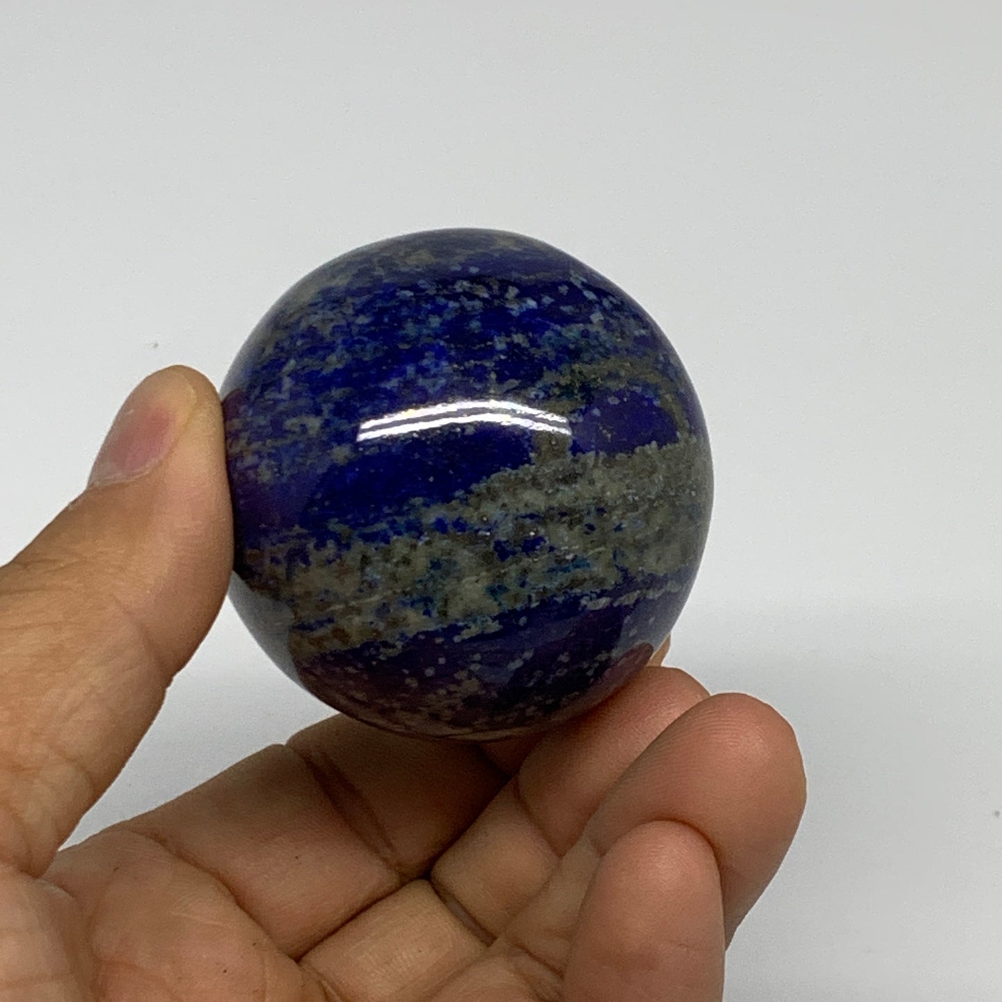 0.50 lbs, 2.5"x1.8", Natural Lapis Lazuli Egg Polished @Afghanistan, B33307