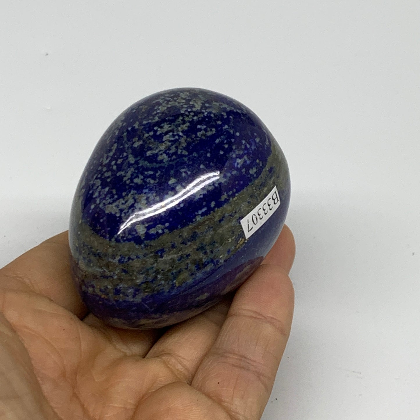 0.50 lbs, 2.5"x1.8", Natural Lapis Lazuli Egg Polished @Afghanistan, B33307