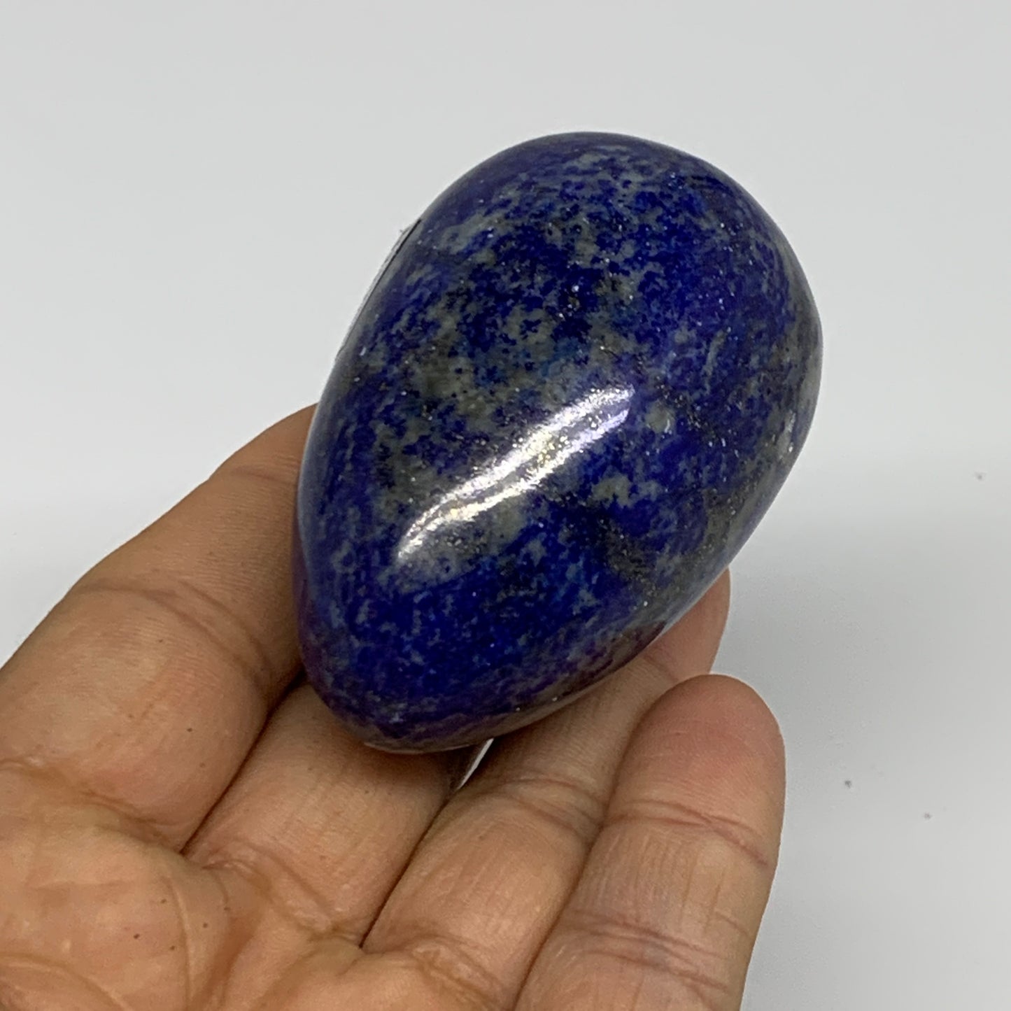 0.46 lbs, 2.6"x1.8", Natural Lapis Lazuli Egg Polished @Afghanistan, B33309