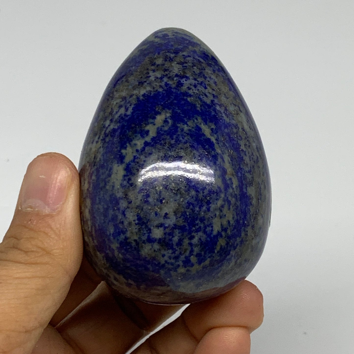 0.55 lbs, 2.7"x1.9", Natural Lapis Lazuli Egg Polished @Afghanistan, B33310