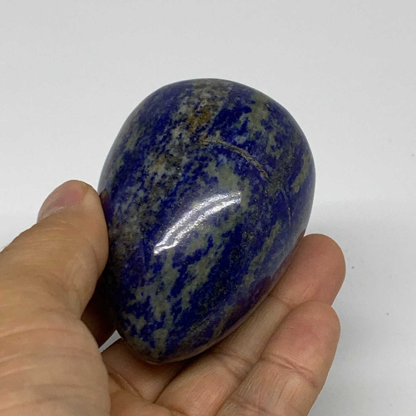 0.55 lbs, 2.7"x1.9", Natural Lapis Lazuli Egg Polished @Afghanistan, B33310