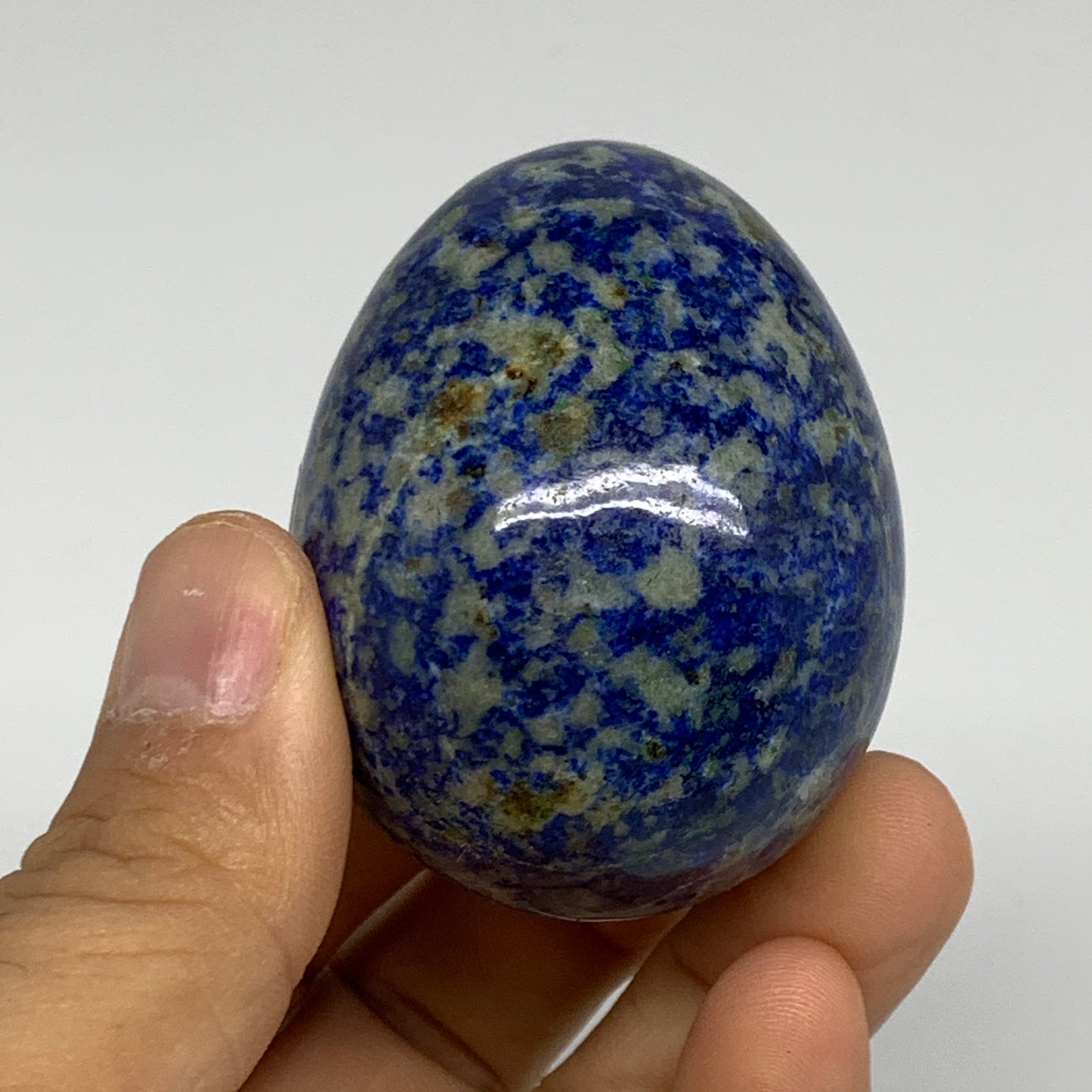 148.3g, 2.1"x1.7", Natural Lapis Lazuli Egg Polished @Afghanistan, B33318