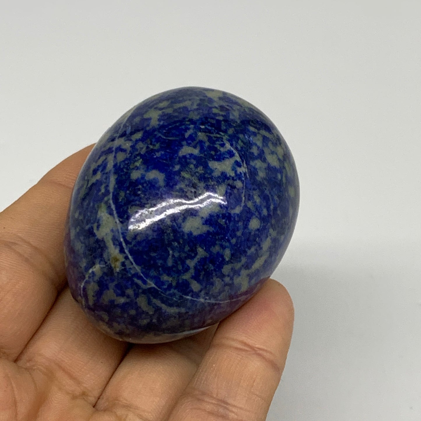 148.3g, 2.1"x1.7", Natural Lapis Lazuli Egg Polished @Afghanistan, B33318