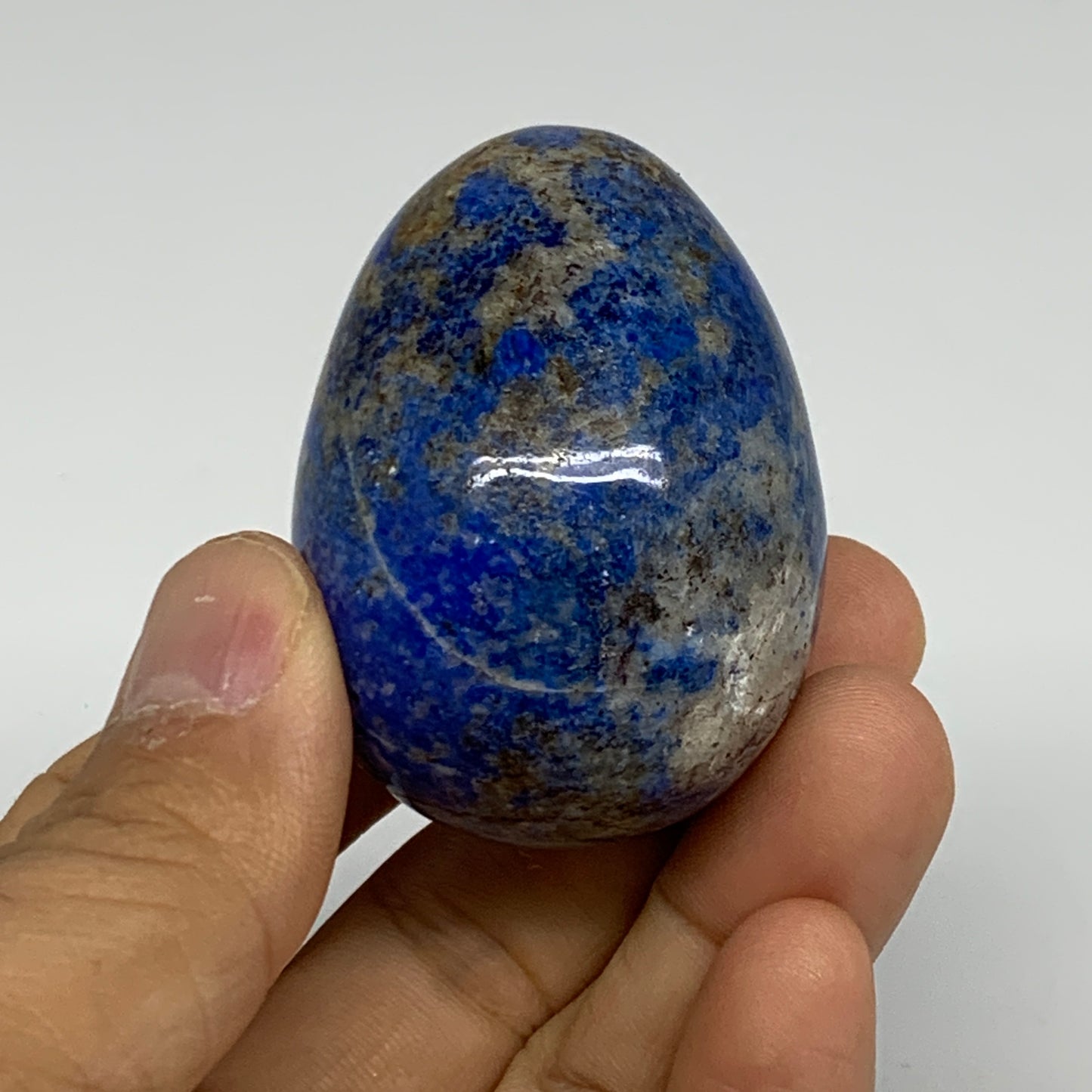 108.2g, 2"x1.5", Natural Lapis Lazuli Egg Polished @Afghanistan, B33319