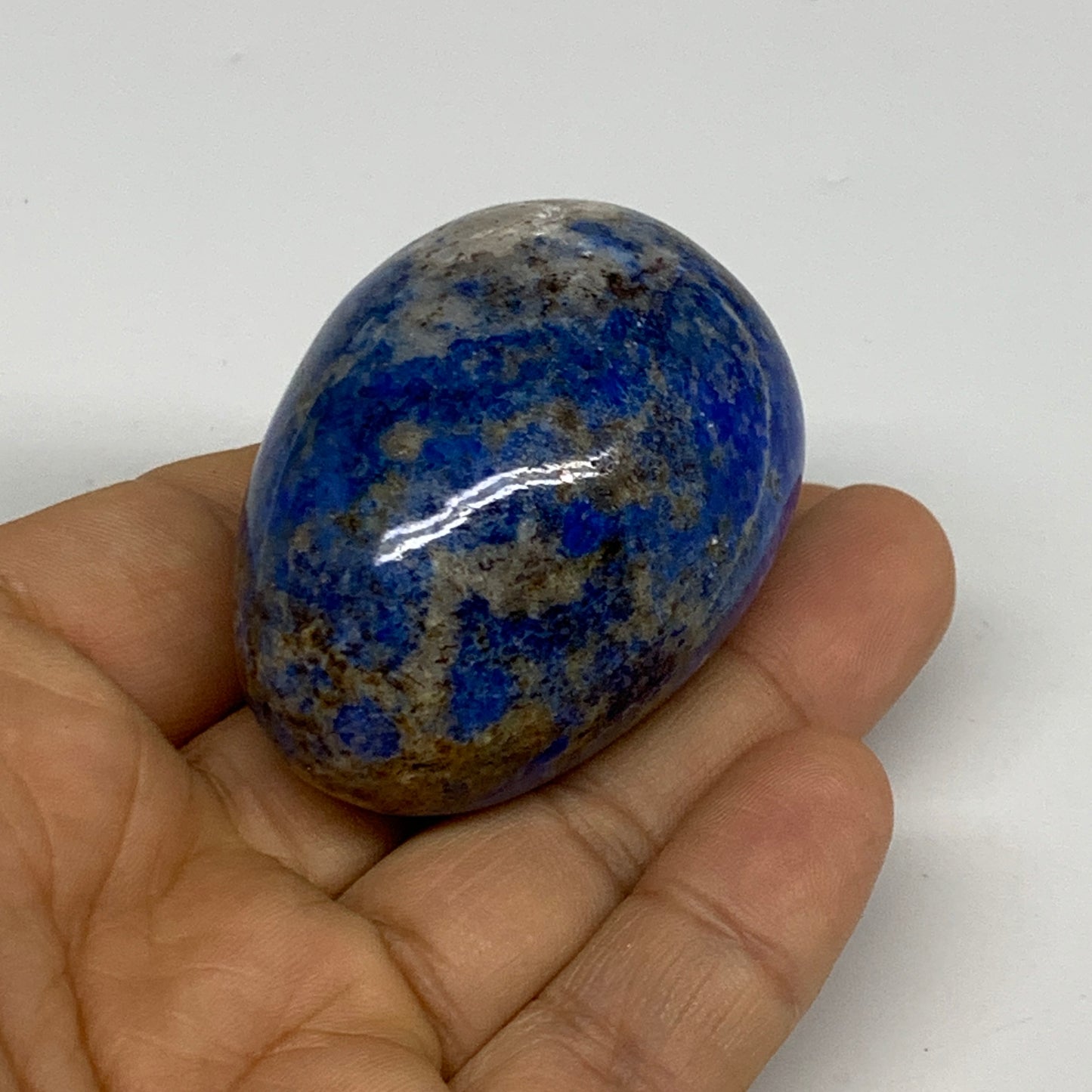 108.2g, 2"x1.5", Natural Lapis Lazuli Egg Polished @Afghanistan, B33319