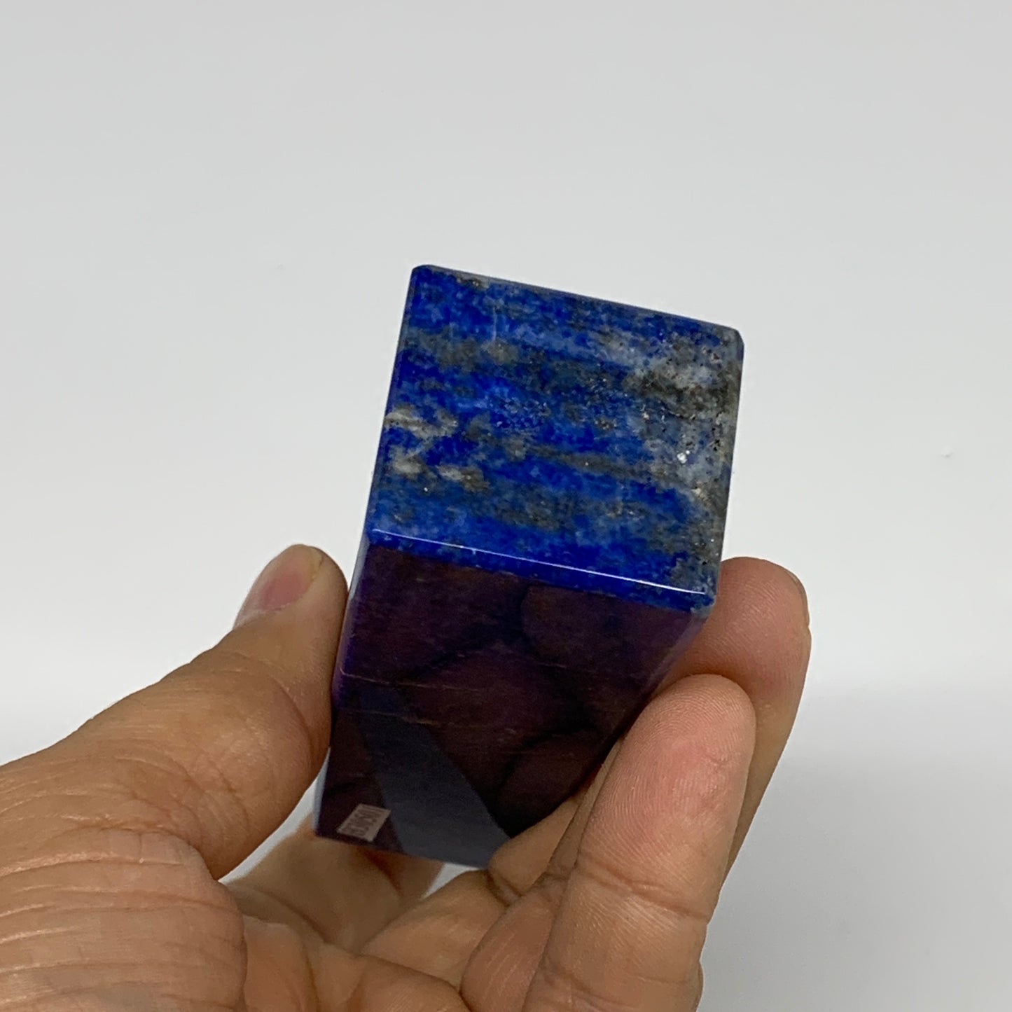 250.9g, 4.1"x1.3"x1.2", Natural Lapis Lazuli Tower Point Obelisk Afghanistan,B30