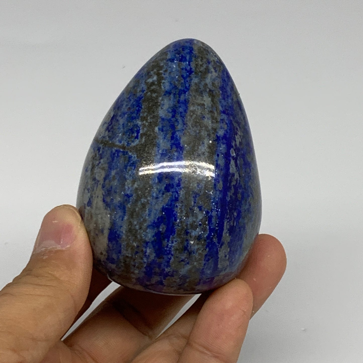 301.5g, 2.8"x2", Natural Lapis Lazuli Egg Polished @Afghanistan, B33322