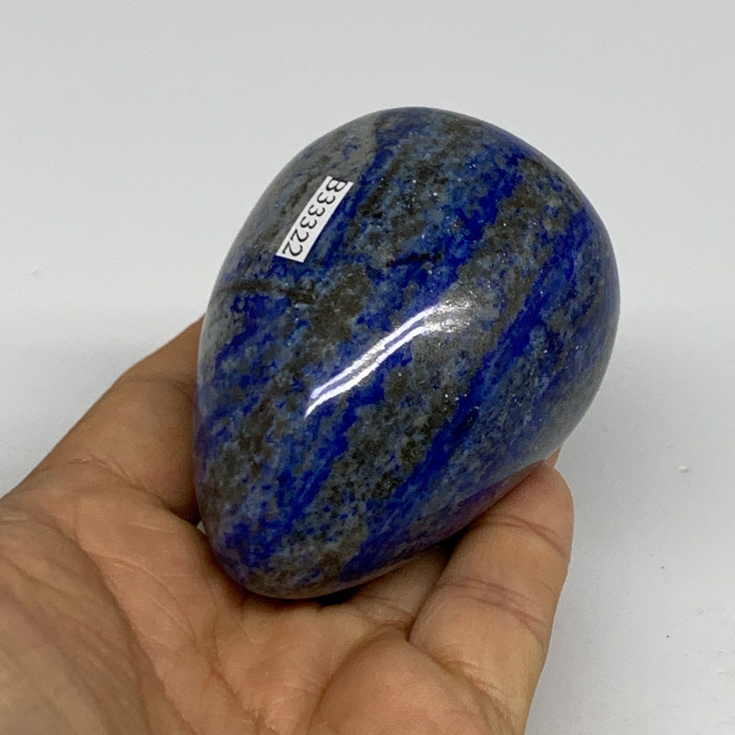 301.5g, 2.8"x2", Natural Lapis Lazuli Egg Polished @Afghanistan, B33322