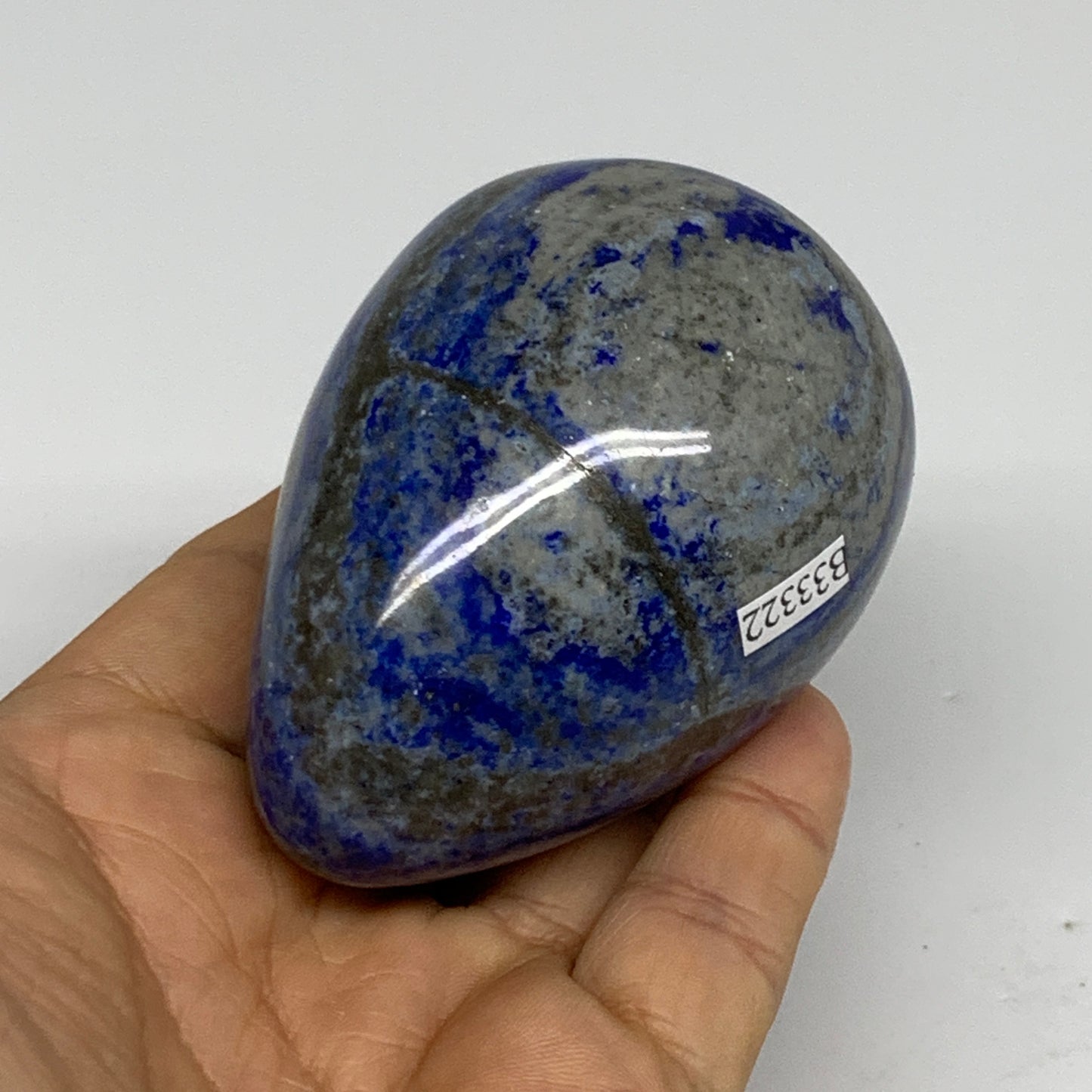 301.5g, 2.8"x2", Natural Lapis Lazuli Egg Polished @Afghanistan, B33322