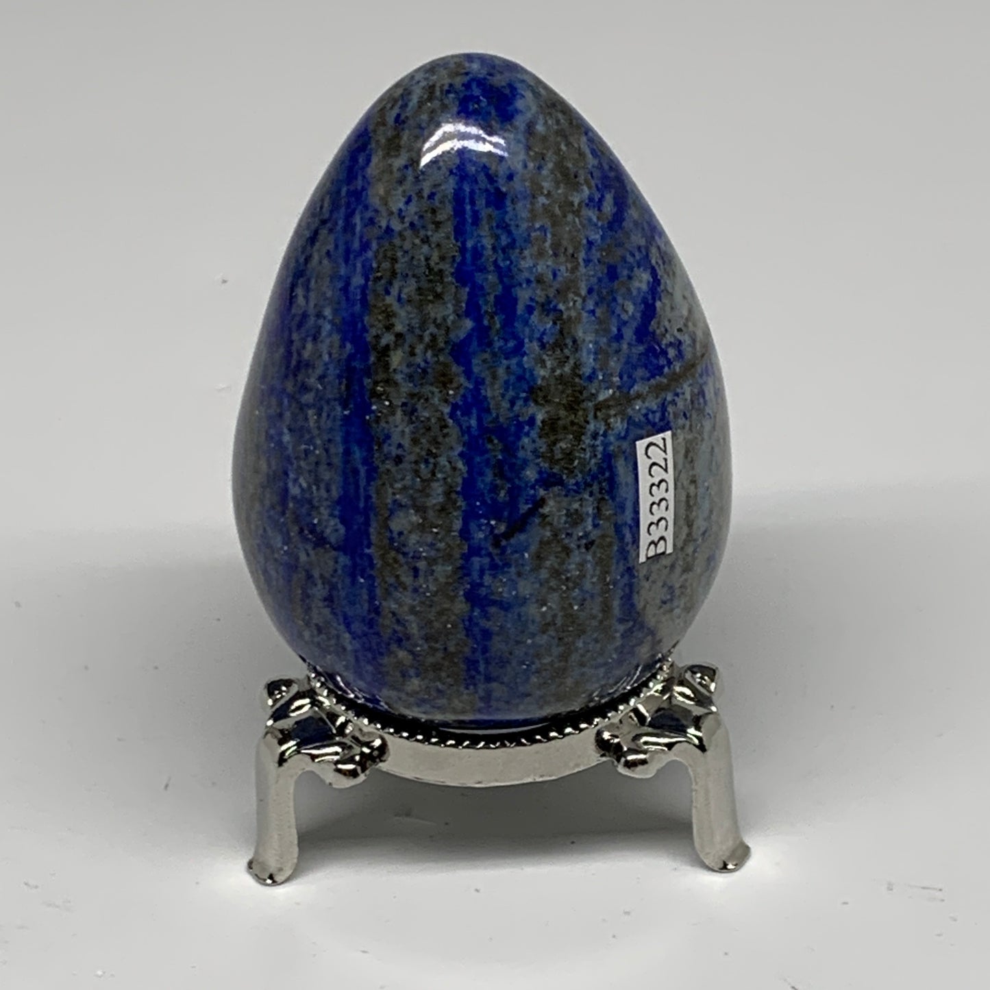 301.5g, 2.8"x2", Natural Lapis Lazuli Egg Polished @Afghanistan, B33322