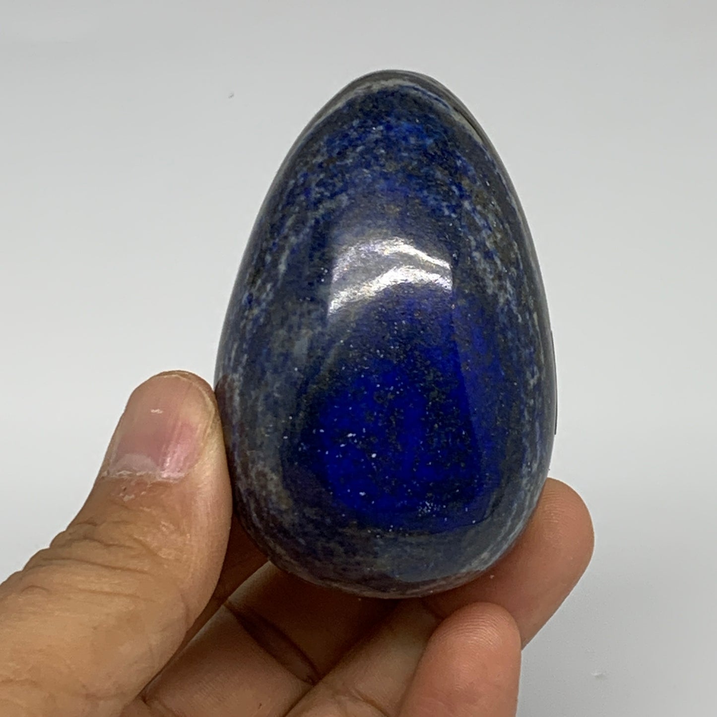 181g, 2.5"x1.6", Natural Lapis Lazuli Egg Polished @Afghanistan, B33323
