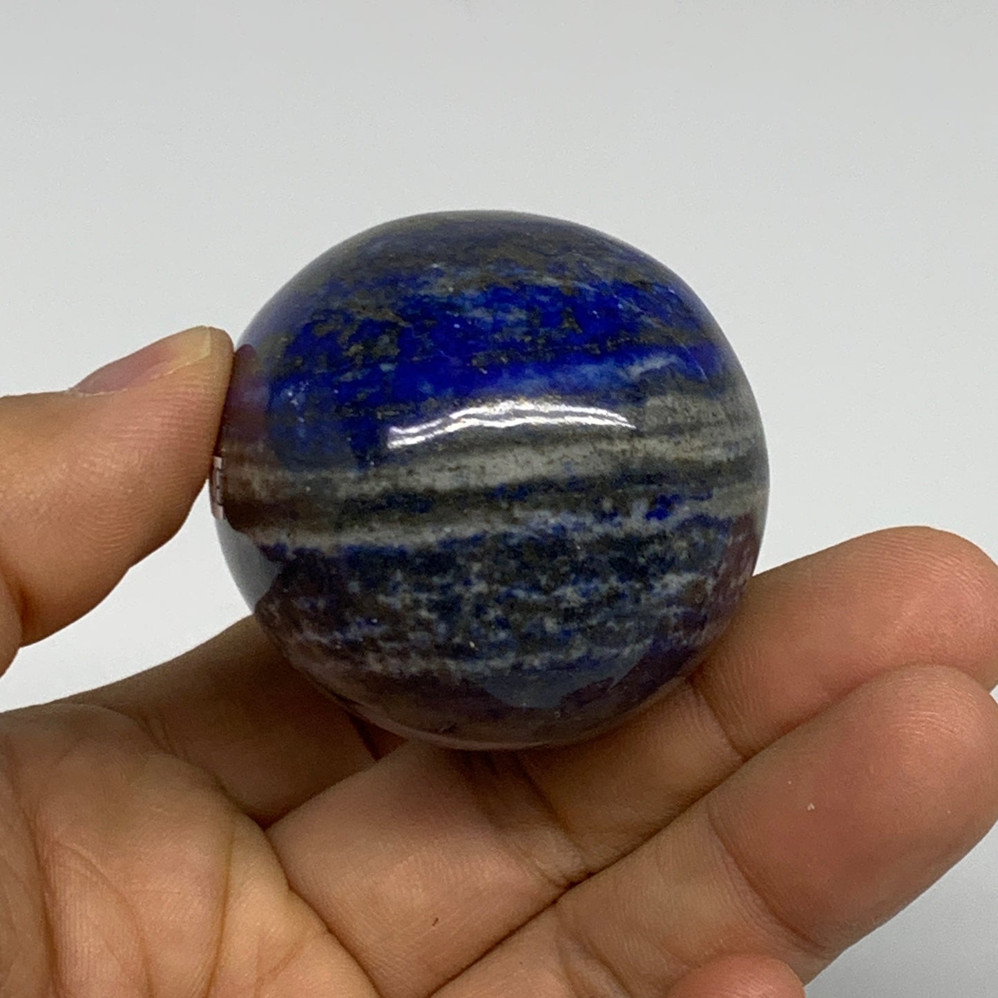 181g, 2.5"x1.6", Natural Lapis Lazuli Egg Polished @Afghanistan, B33323