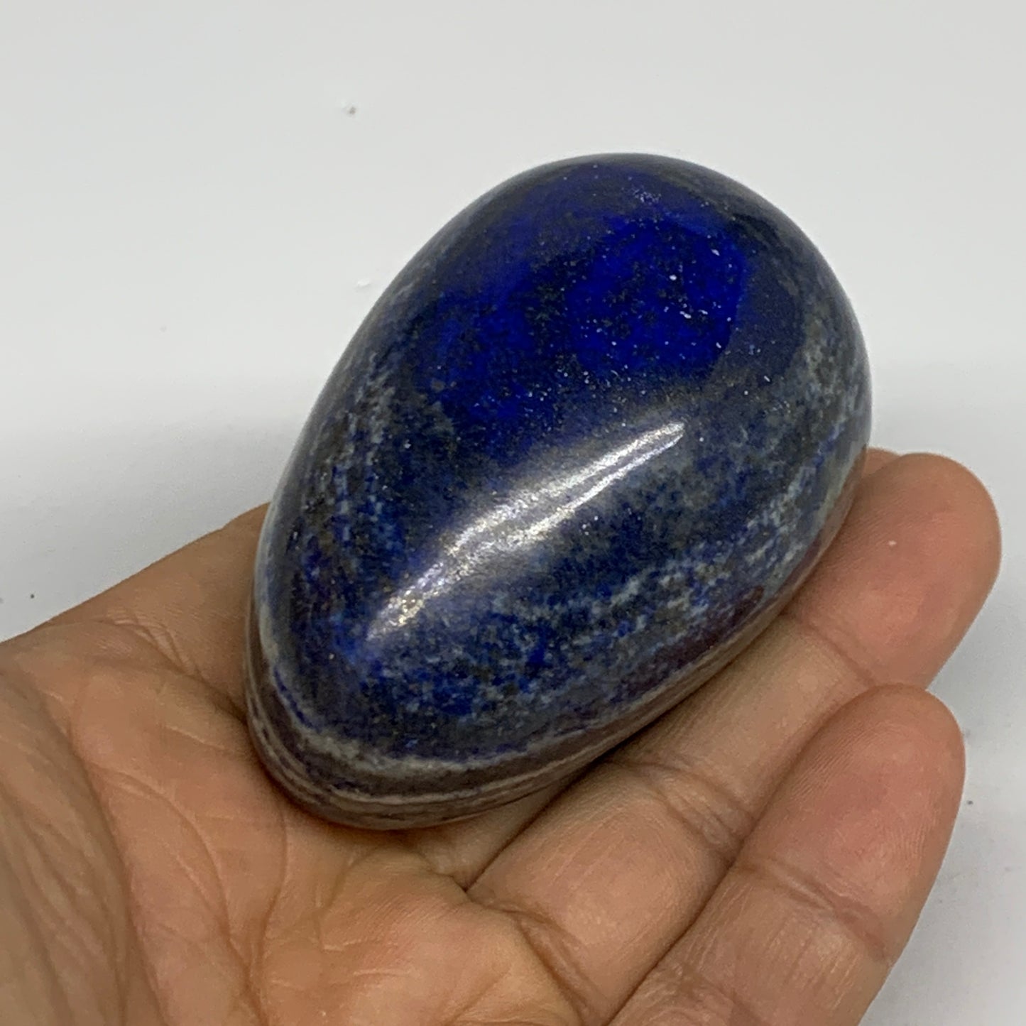 181g, 2.5"x1.6", Natural Lapis Lazuli Egg Polished @Afghanistan, B33323