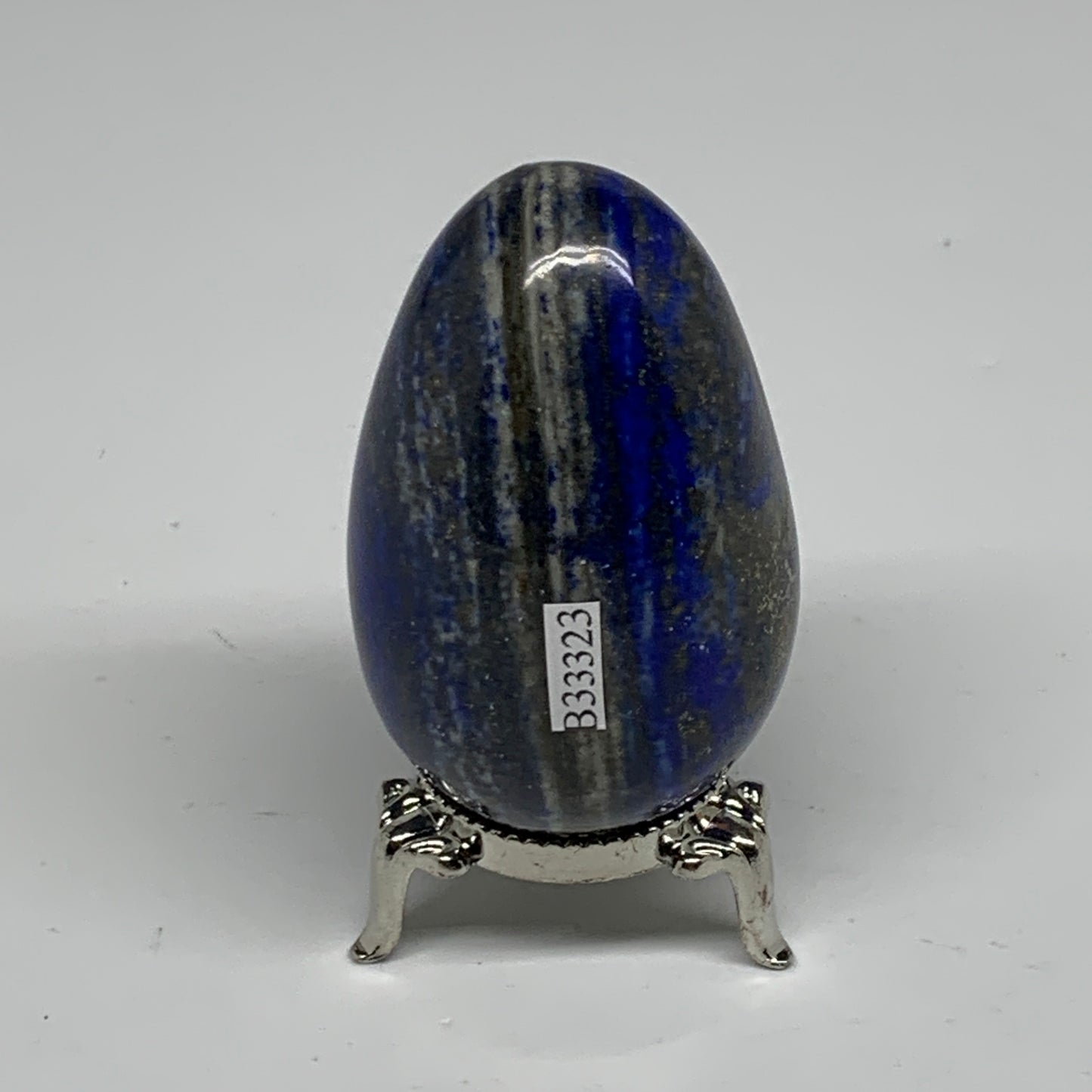 181g, 2.5"x1.6", Natural Lapis Lazuli Egg Polished @Afghanistan, B33323