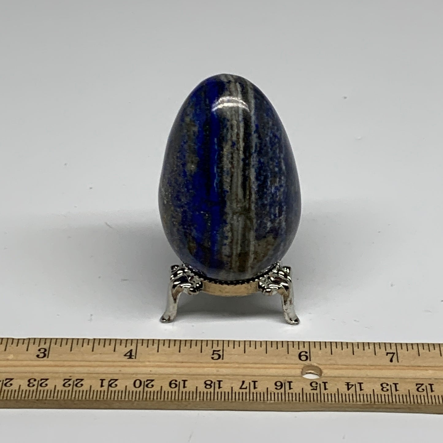 181g, 2.5"x1.6", Natural Lapis Lazuli Egg Polished @Afghanistan, B33323