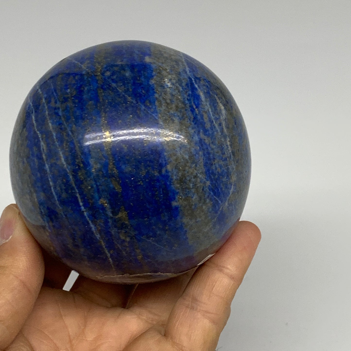 1.46 lbs, 2.9" (73mm), Lapis Lazuli Sphere Ball Gemstone @Afghanistan, B33328