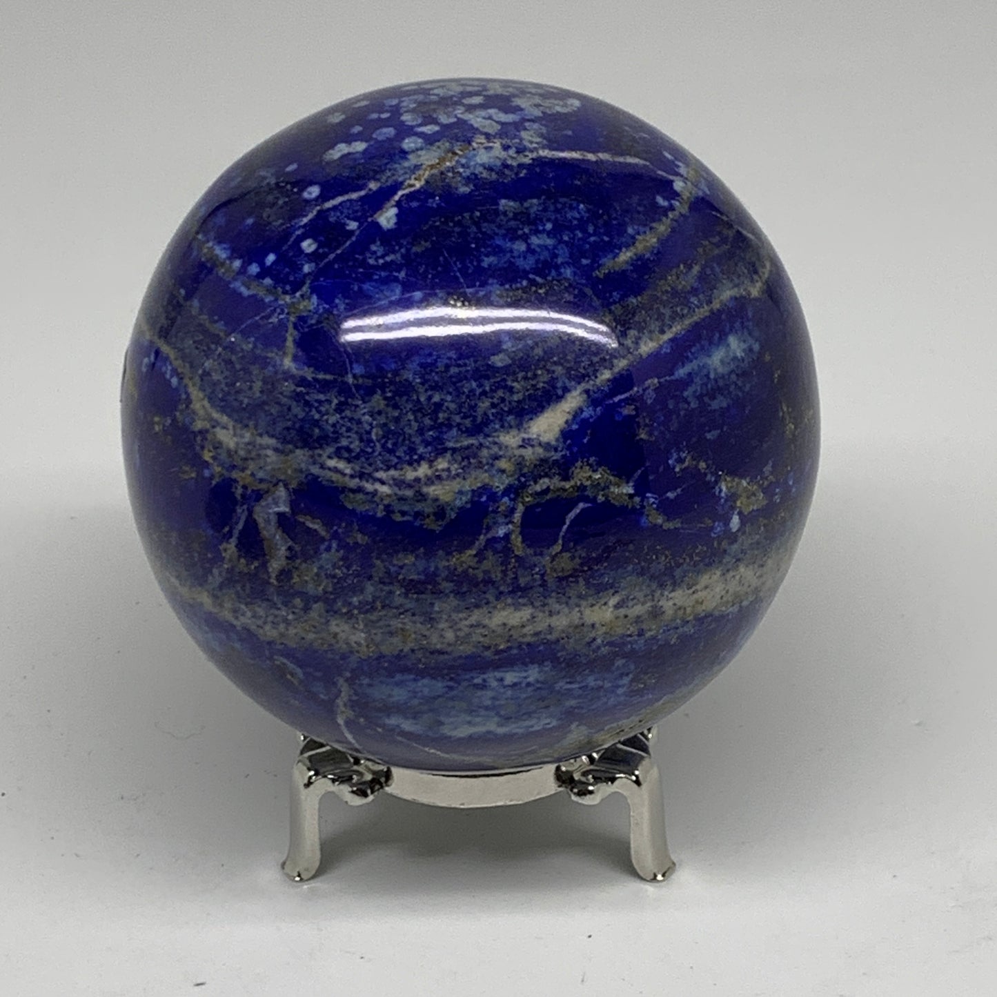 2.5 lbs, 3.4" (87mm), Lapis Lazuli Sphere Ball Gemstone @Afghanistan, B33329