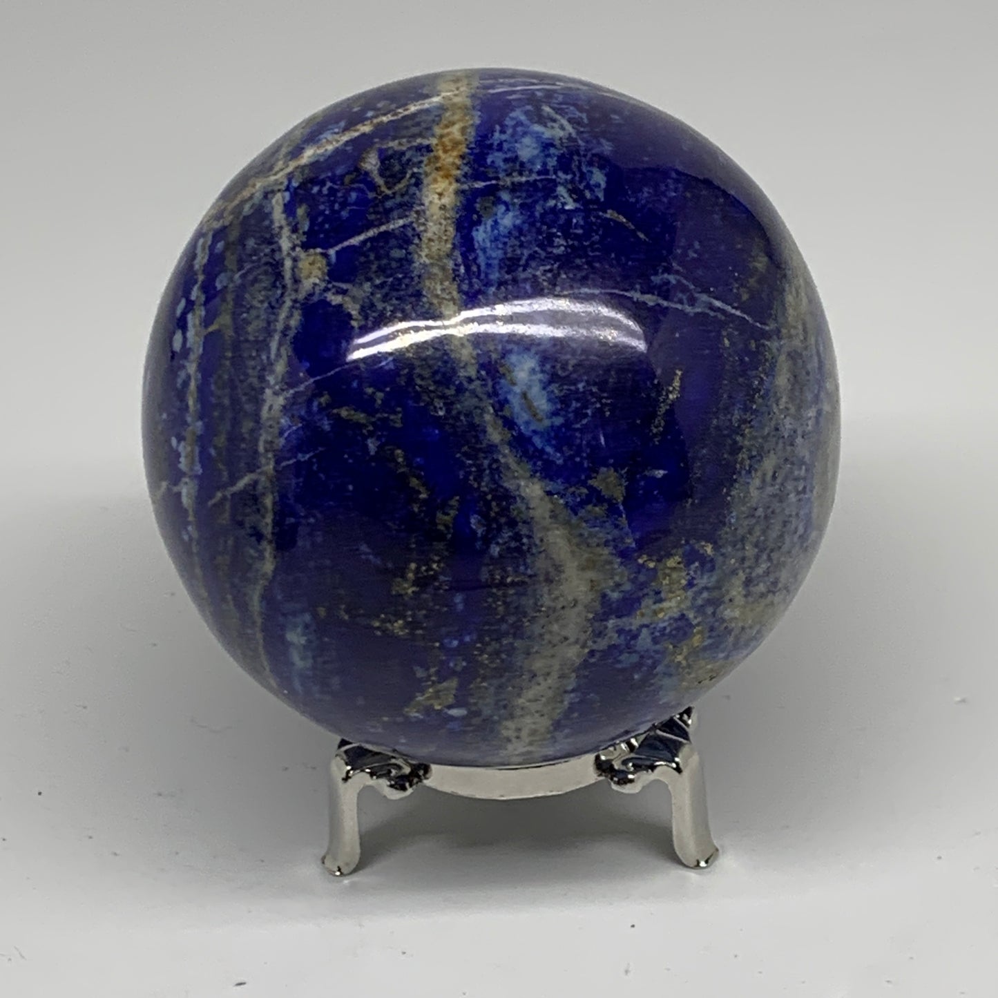 2.5 lbs, 3.4" (87mm), Lapis Lazuli Sphere Ball Gemstone @Afghanistan, B33329