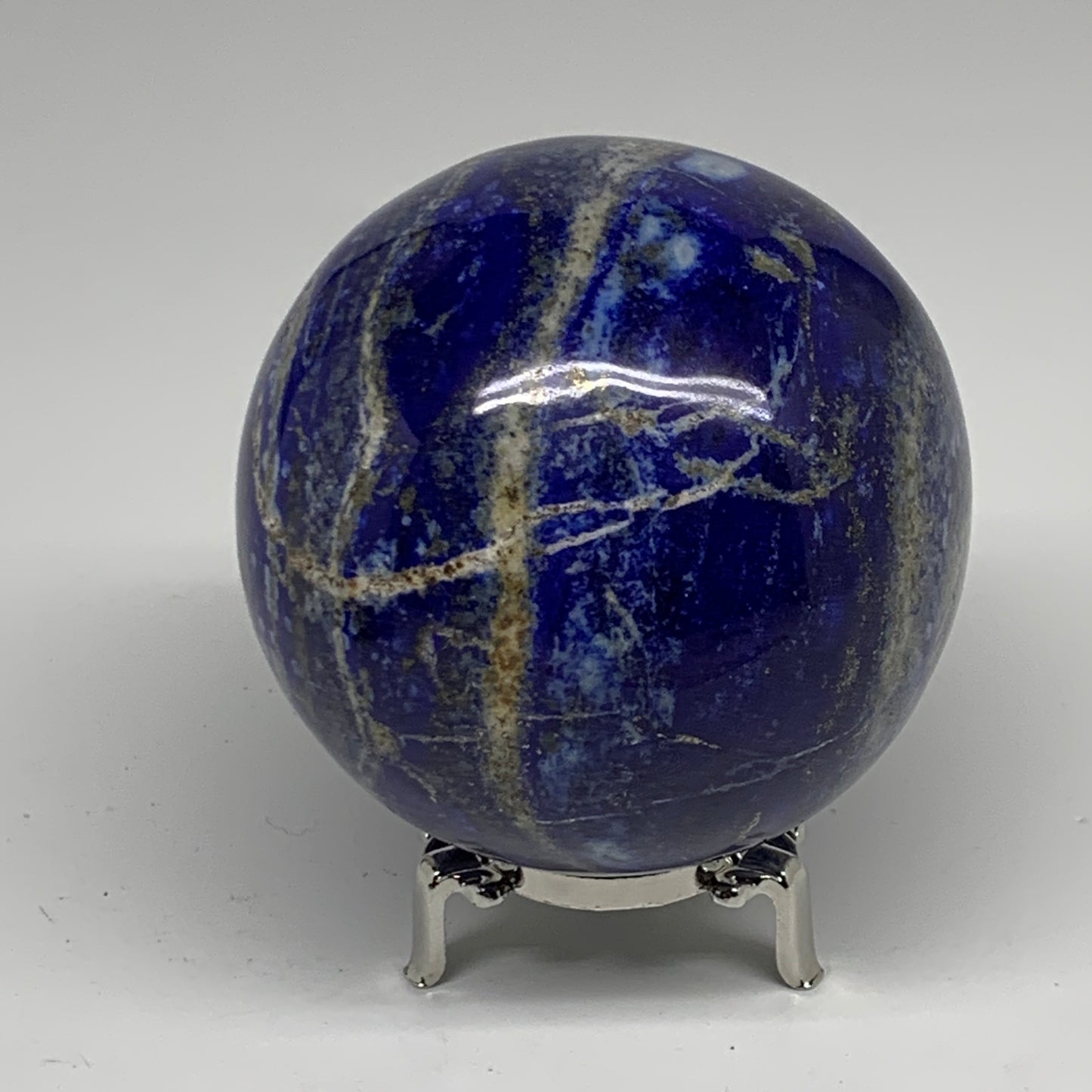 2.5 lbs, 3.4" (87mm), Lapis Lazuli Sphere Ball Gemstone @Afghanistan, B33329