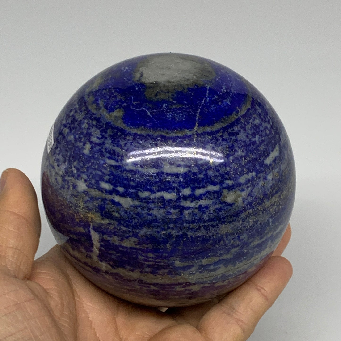 2.55 lbs, 3.5" (89mm), Lapis Lazuli Sphere Ball Gemstone @Afghanistan, B33330