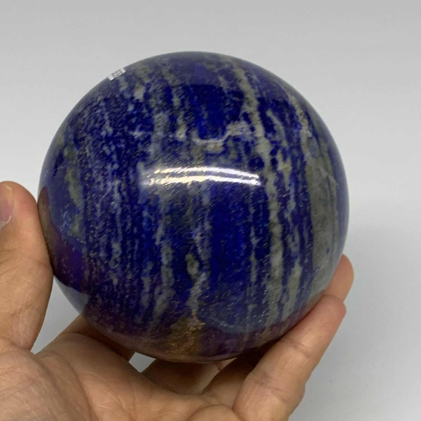 2.55 lbs, 3.5" (89mm), Lapis Lazuli Sphere Ball Gemstone @Afghanistan, B33330